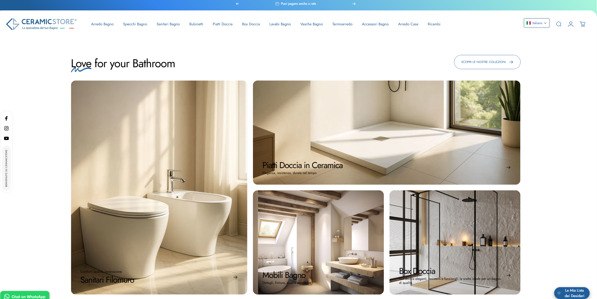 Nasce il nuovo sito CeramicStore. eu: Tante funzionalità avanzate e intelligenza artificiale a supporto del cliente