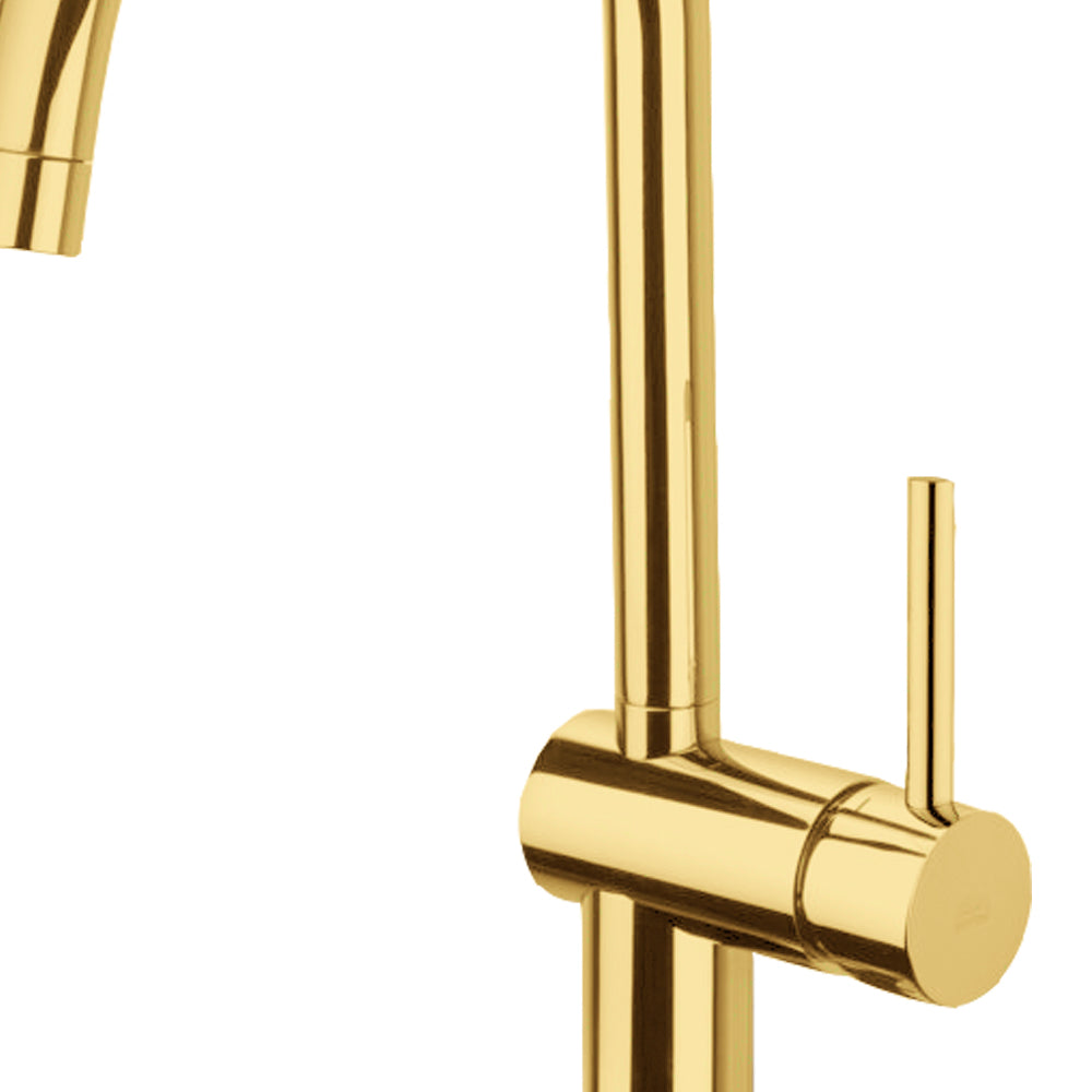 Miscelatore Lavello Monoforo in ottone rifinitura Honey Gold Paffoni Light Exclusive Edition by CeramicStore | Lo specialista del tuo bagno