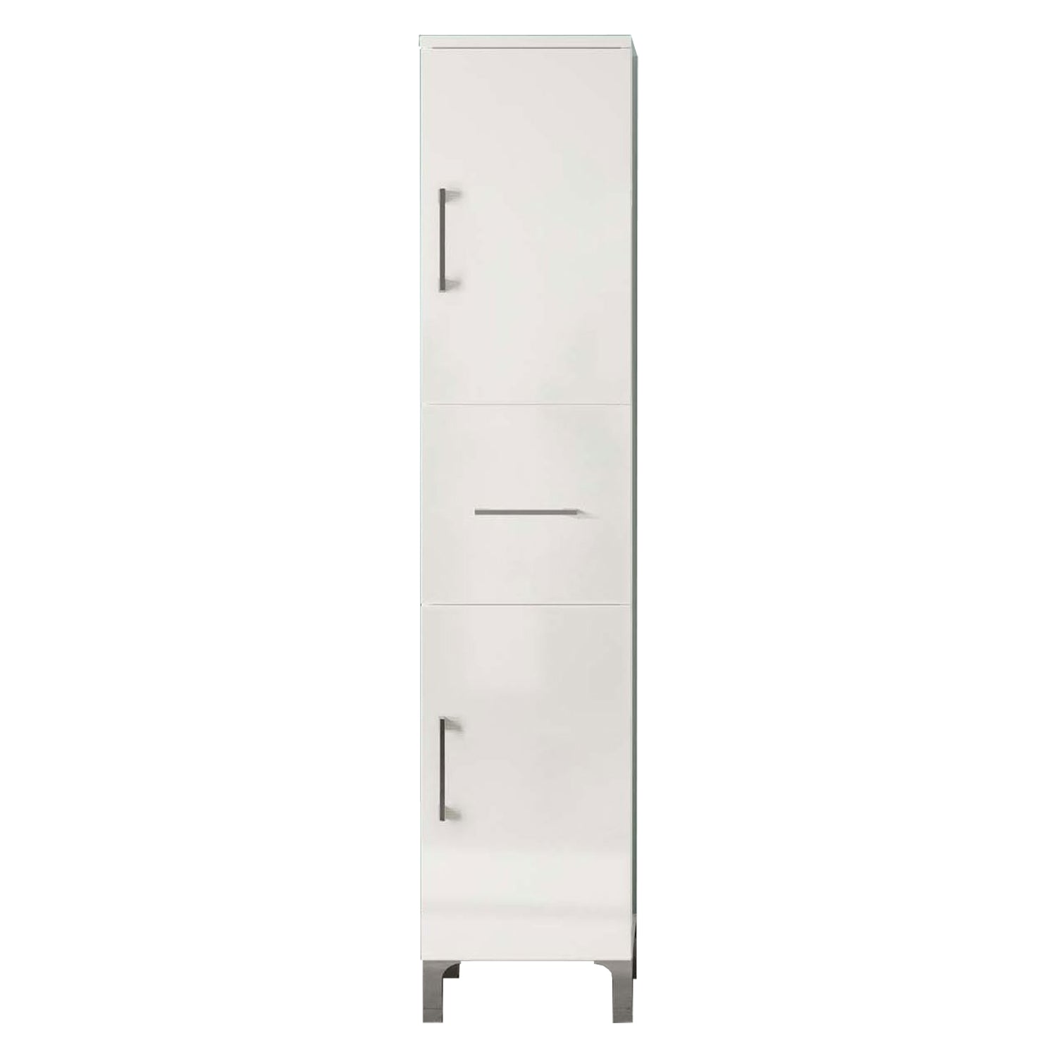 Colonna bagno a due ante con cassetto modello Beach bianco lucido by CeramicStore | Lo specialista del tuo bagno