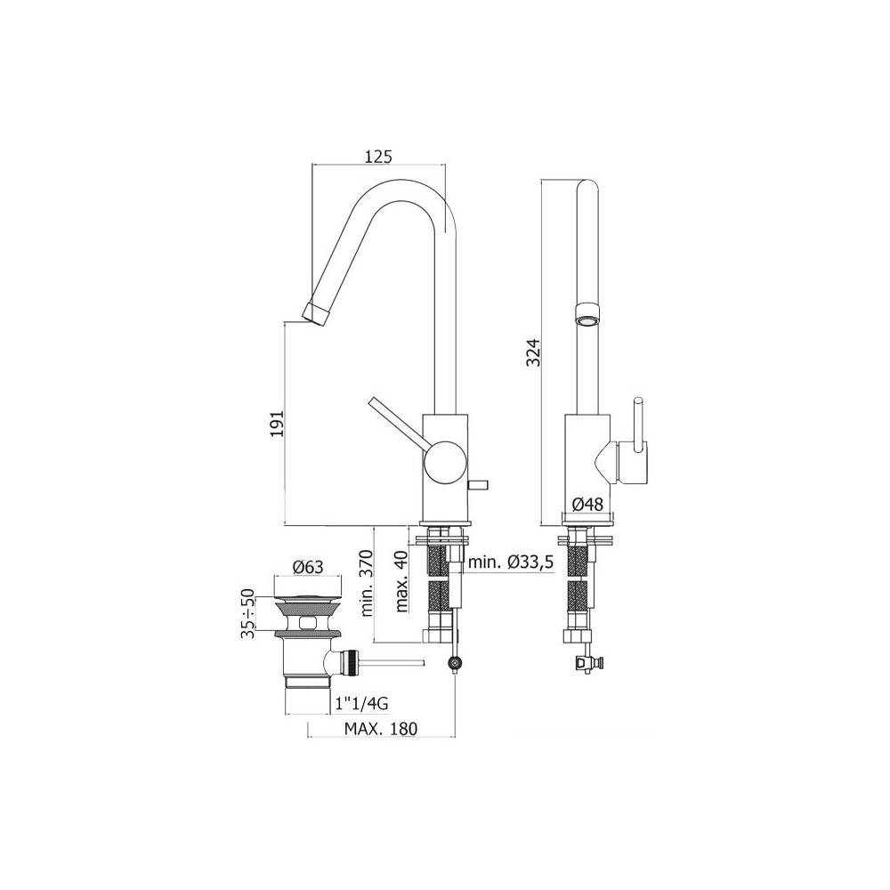 Miscelatore lavabo con scarico automatico serie Light modello LIG977CR cromo Paffoni by CeramicStore | Lo specialista del tuo bagno