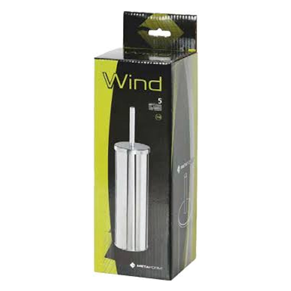 Porta scopino da terra acciaio inox cromo Metaform Wind by CeramicStore | Lo specialista del tuo bagno