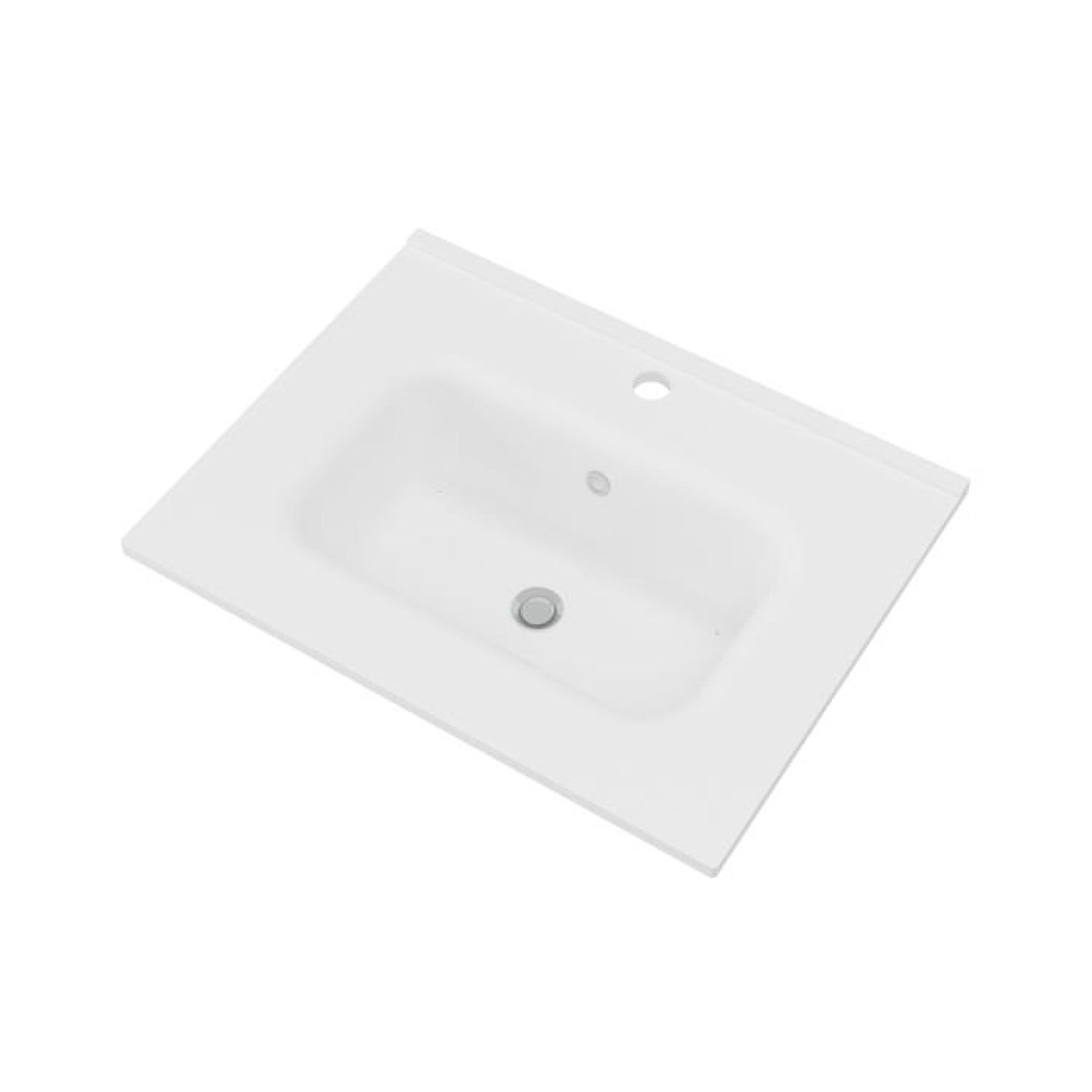 Mobile bagno sospeso Cubi&Co Malta 60 con frontale cannettato, lampada e specchio - Bianco Lucido by CeramicStore | Lo specialista del tuo bagno