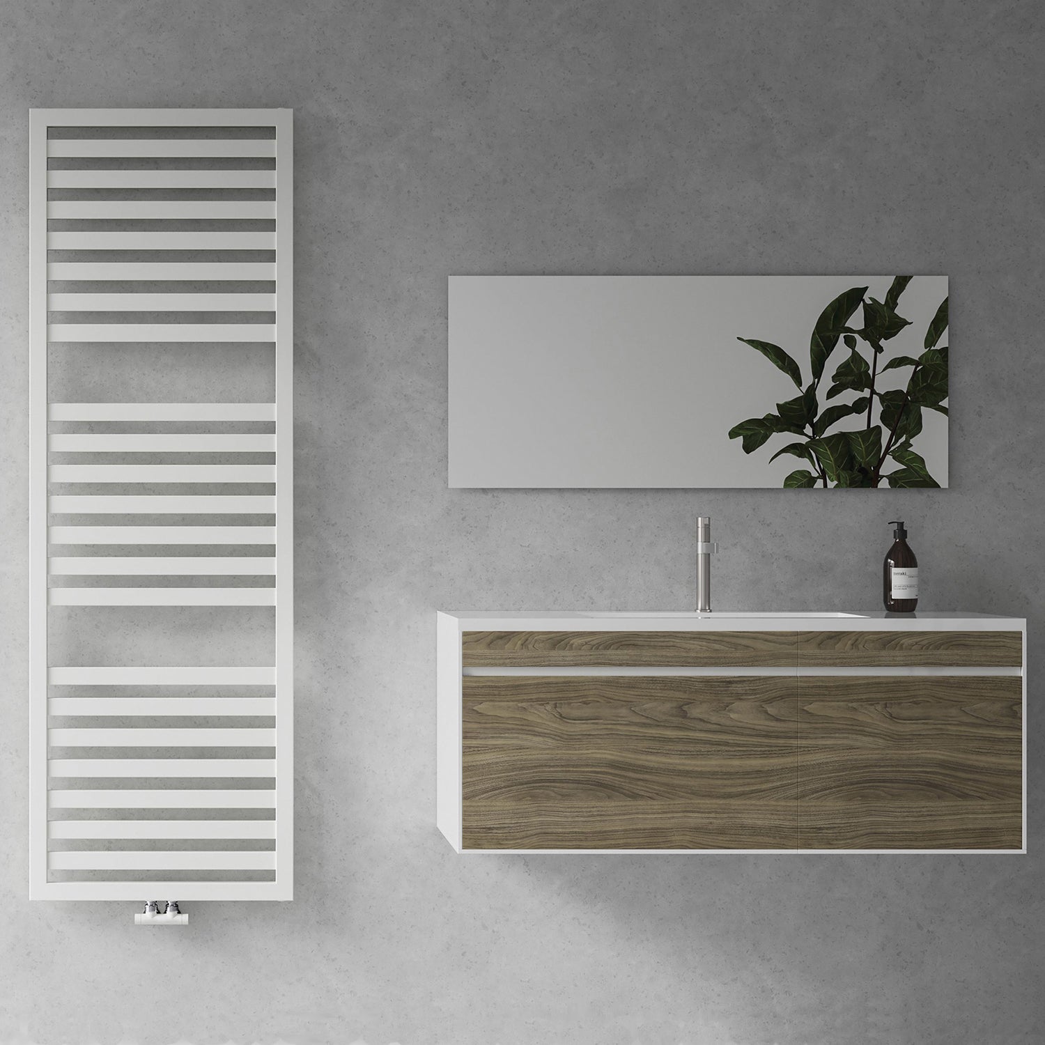 Termoarredo idraulico modello Cuneo 1800x600 dritto - Bianco by CeramicStore | Lo specialista del tuo bagno