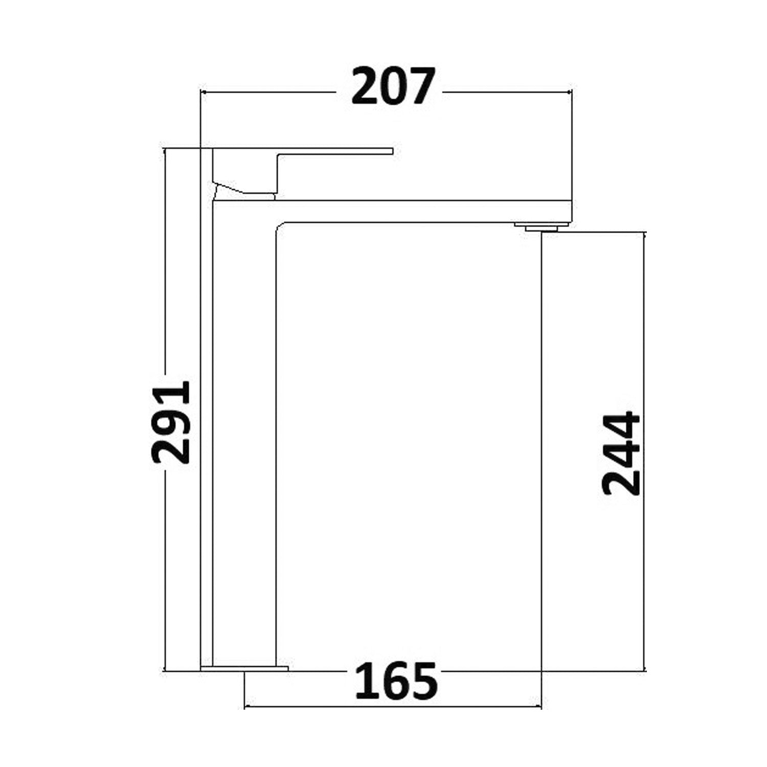 Composizione di miscelatori per lavabo alto, bidet e vasca Lumix in ottone cromato by CeramicStore | Lo specialista del tuo bagno