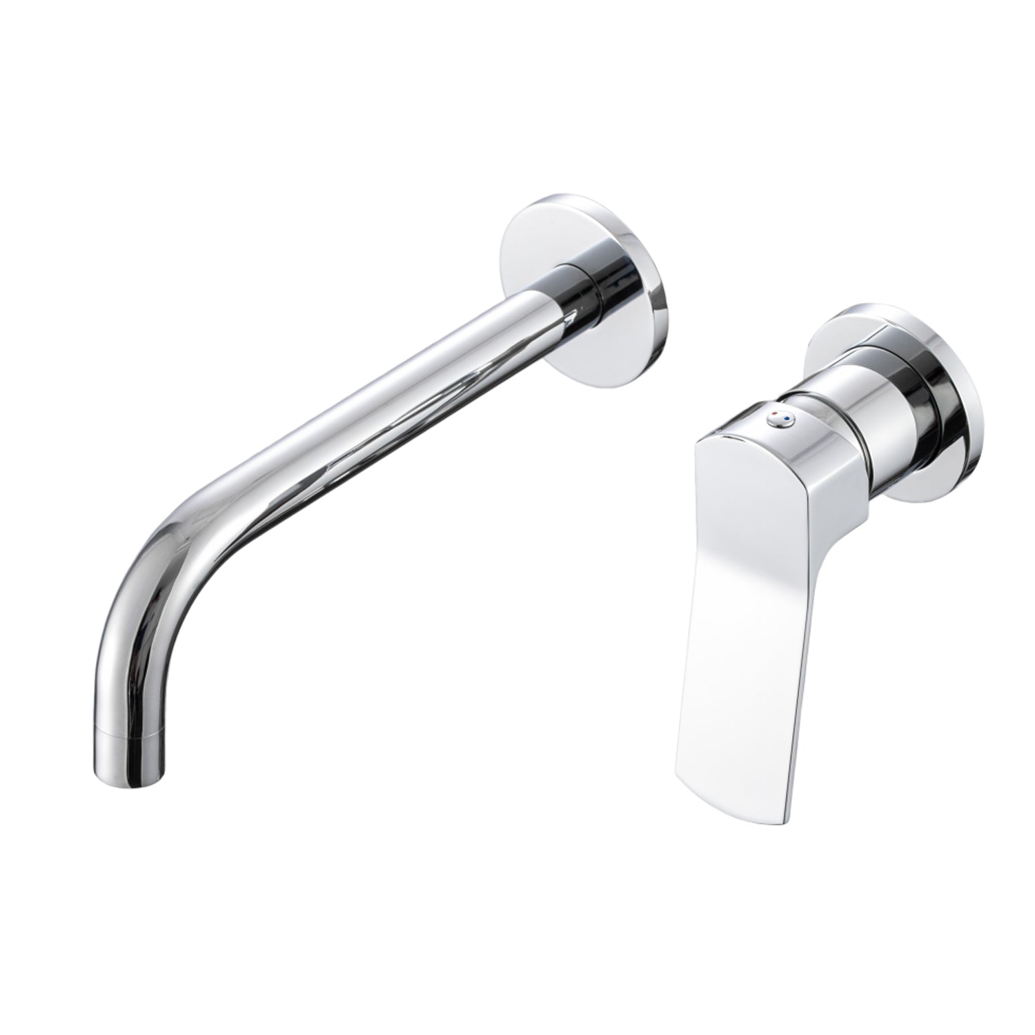 Composizione di miscelatori per lavabo incasso, bidet e doccia due vie squadrato in ottone cromato Lumix by CeramicStore | Lo specialista del tuo bagno