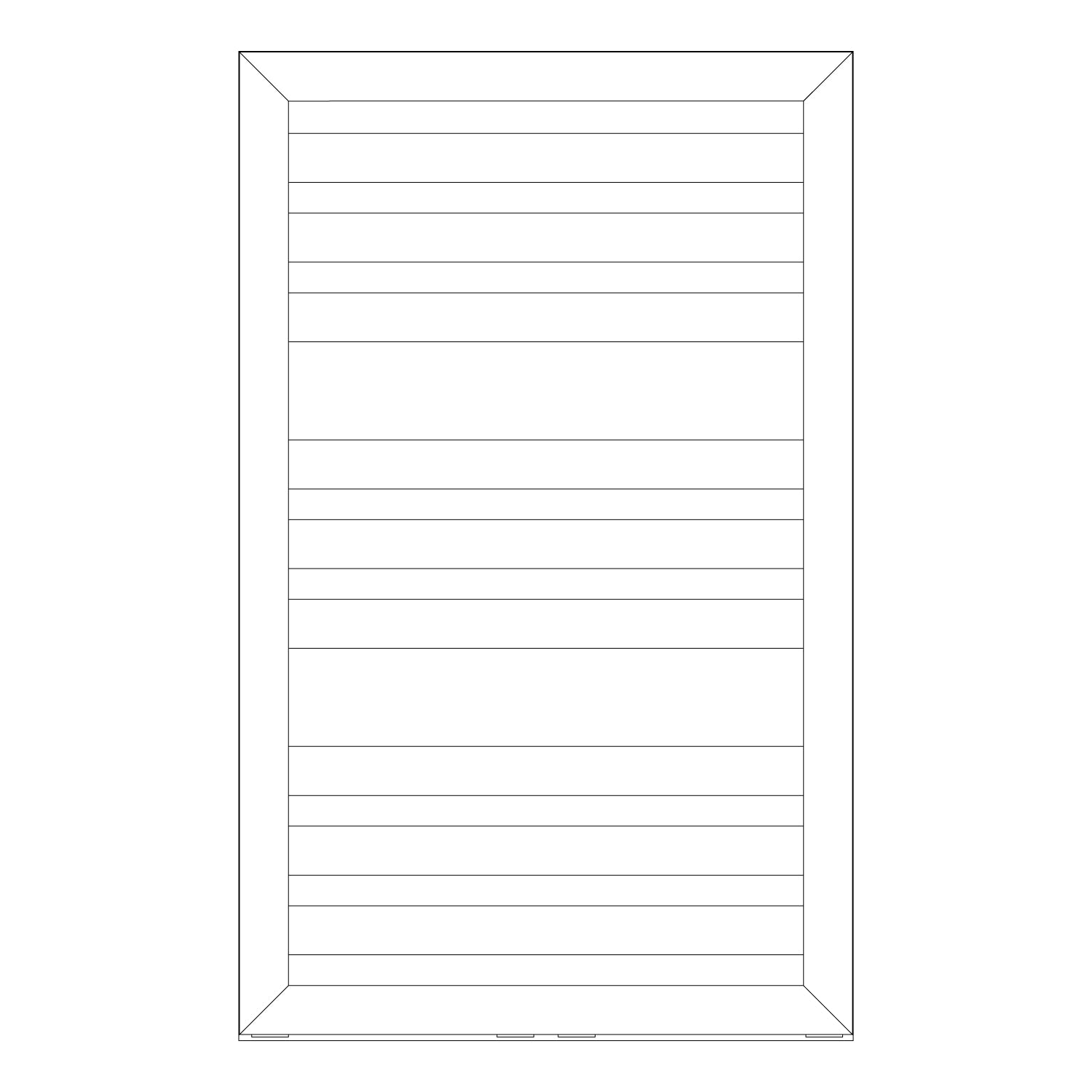 Termoarredo idraulico modello Cuneo 800x600 dritto - Bianco by CeramicStore | Lo specialista del tuo bagno