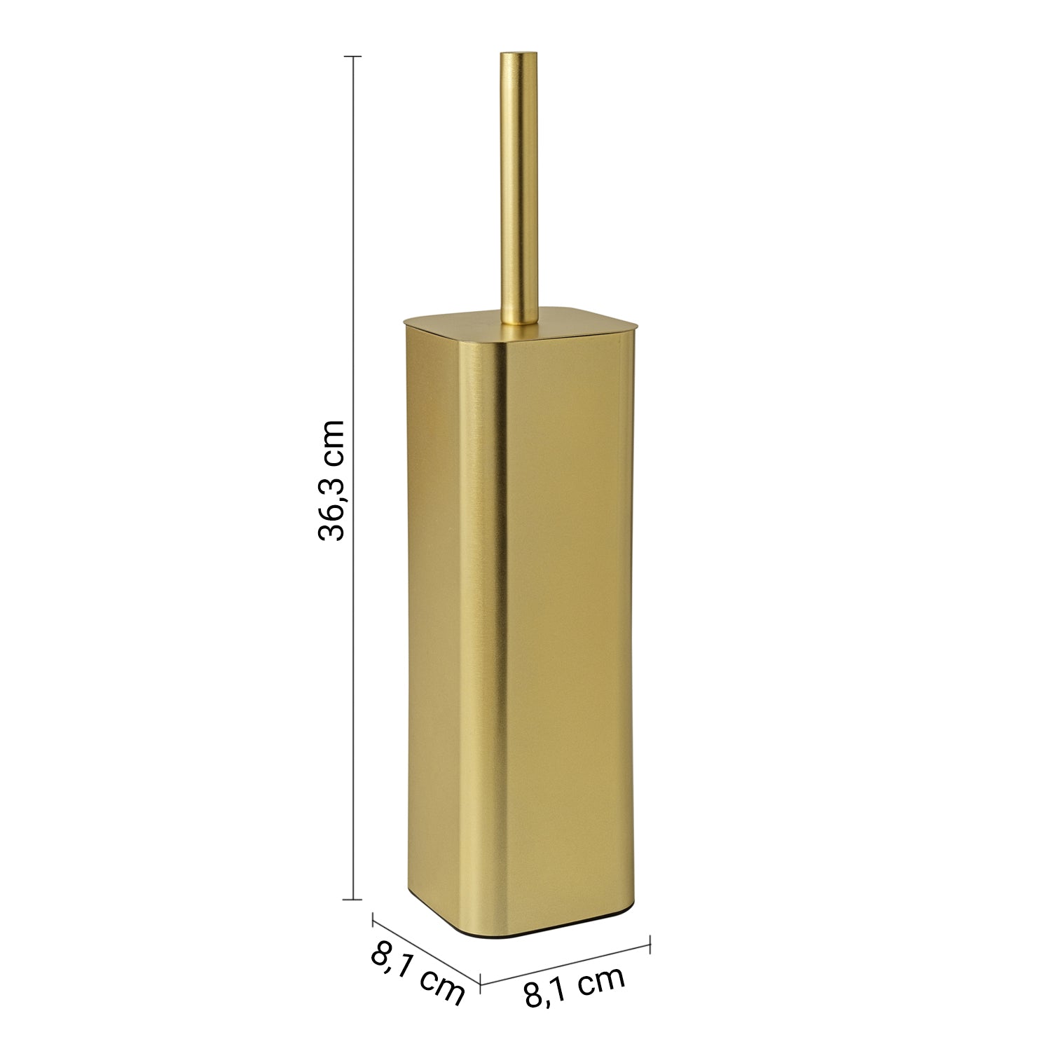 Scopino Gedy modello Tonga 8.3x8.3xH38 cm - Oro Matt by CeramicStore | Lo specialista del tuo bagno