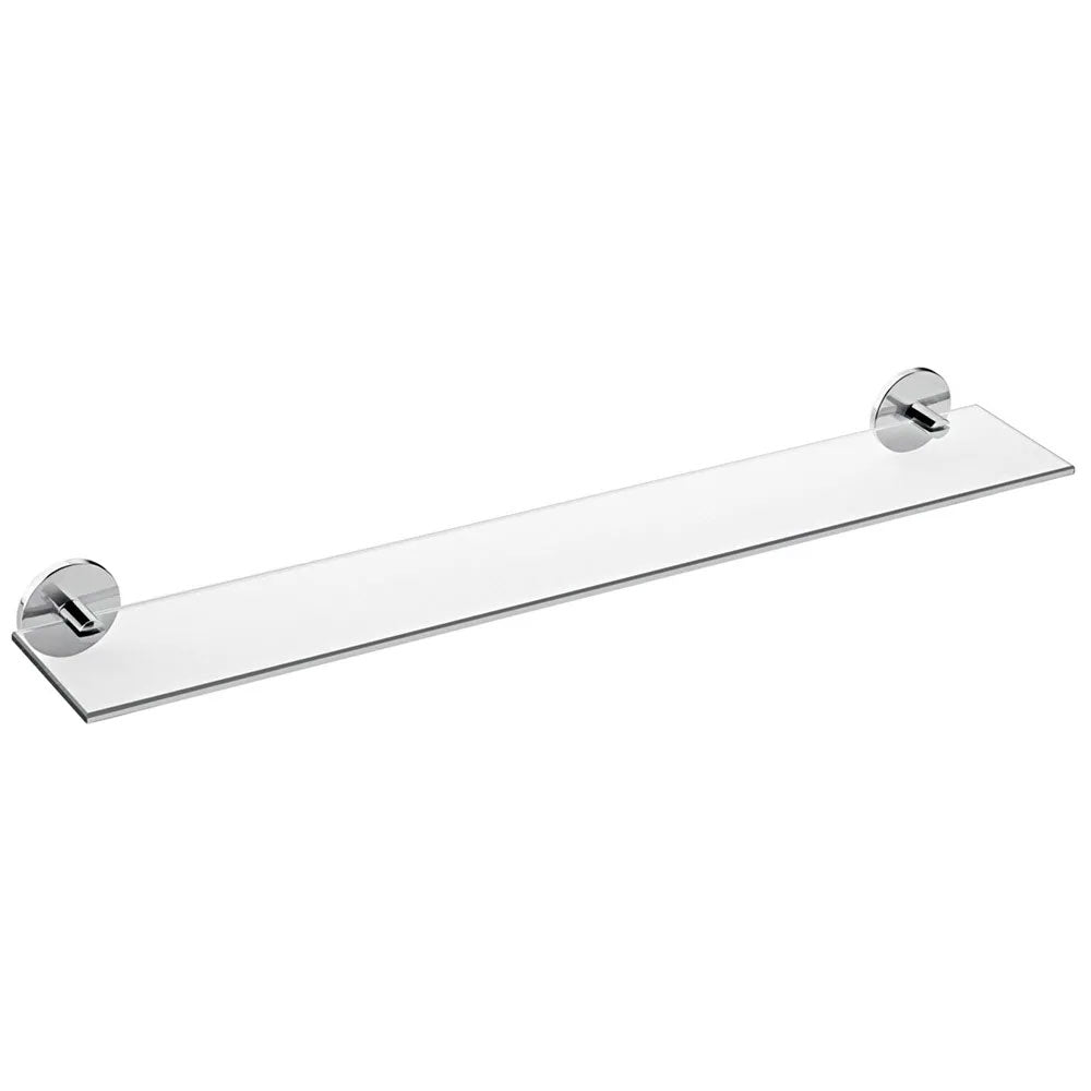Mensola vetro da incollo della collezione 'Duo Round' by Cosmic - 60x10,5x5 cm by CeramicStore | Lo specialista del tuo bagno