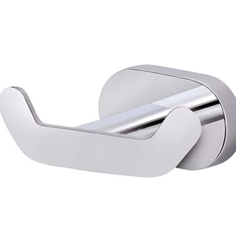 Pratico appendiabiti doppio, a parete, Gedy Bernina acciao inox cromo by CeramicStore | Lo specialista del tuo bagno