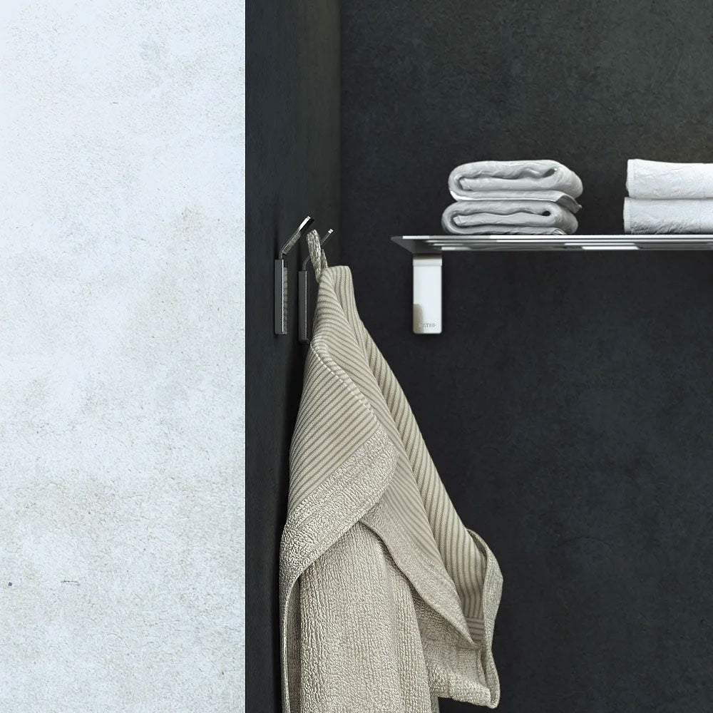 Appendino a muro in acciaio cromato della collezione 'Line' by Cosmic by CeramicStore | Lo specialista del tuo bagno