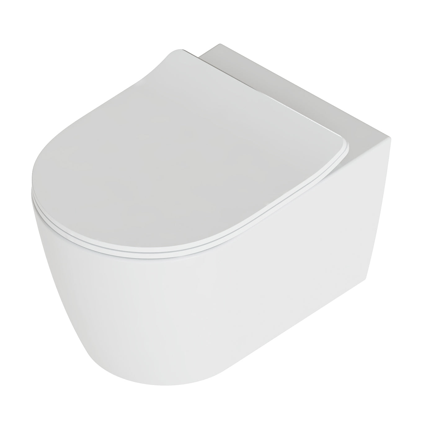 WC Sospeso senza brida Domus Falerii Foglia Medium rimfree con sedile soft-close