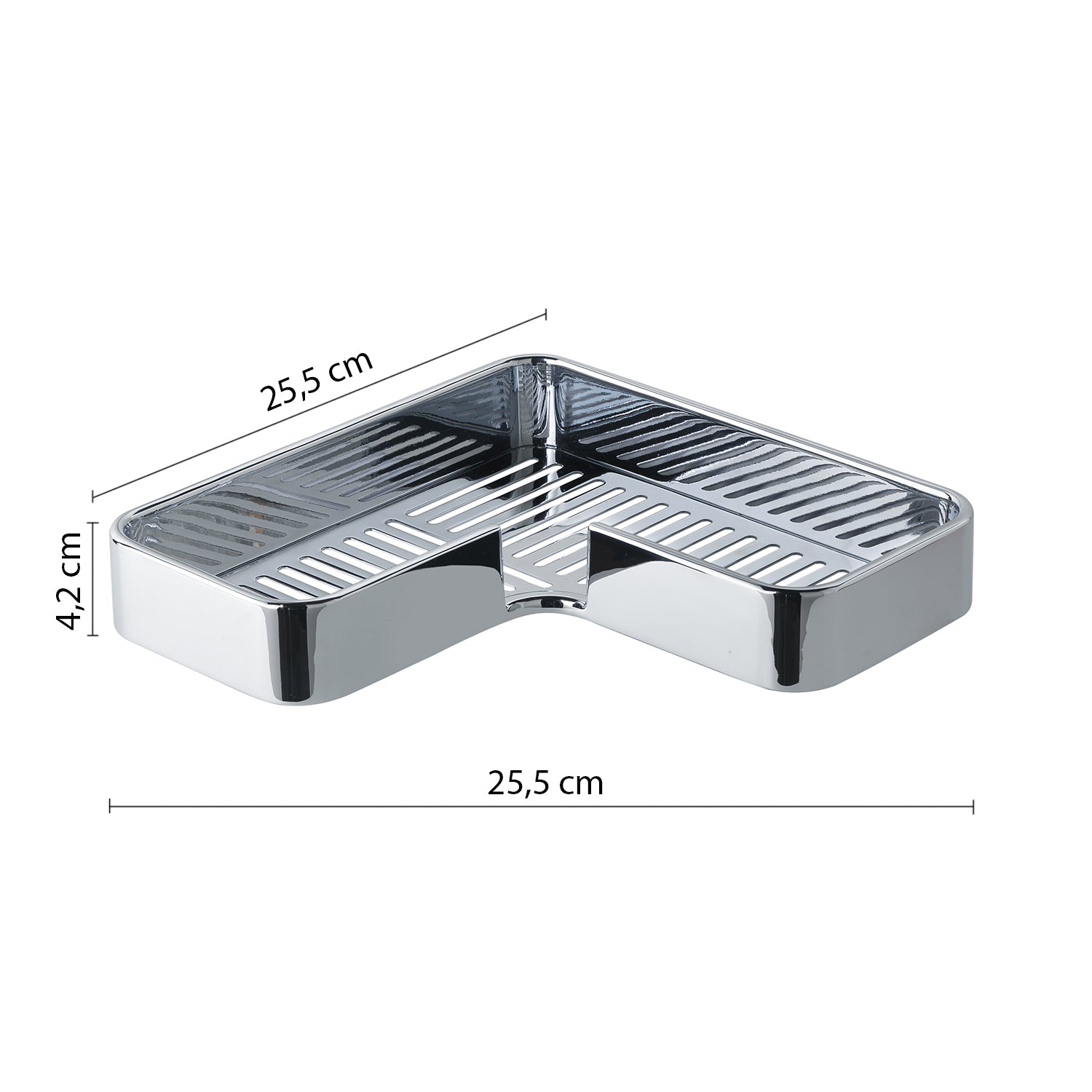 Portaoggetti angolare per doccia in Acciaio AISI 304 Gedy linea Il Giglio - Finitura Cromata by CeramicStore | Lo specialista del tuo bagno