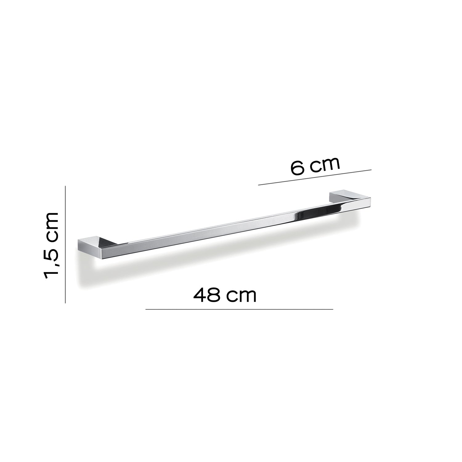 Portasalviette 48 cm in Ottone e Cromall Gedy serie Lanzarote - Cromato by CeramicStore | Lo specialista del tuo bagno