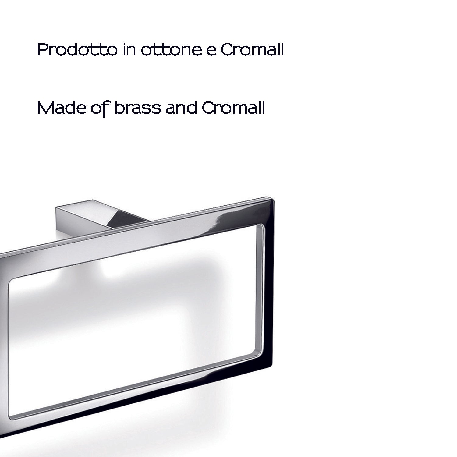 Portasalviette ad anello in Ottone e Cromall Gedy serie Lanzarote - Cromato by CeramicStore | Lo specialista del tuo bagno