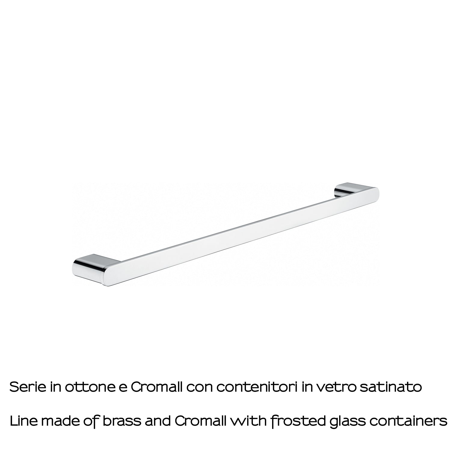 Portasalviette 65 cm a parete Gedy serie Azzorre - Cromato by CeramicStore | Lo specialista del tuo bagno