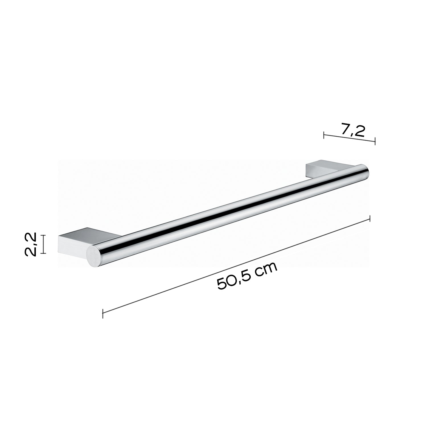 Portasalviette 50 cm in ottone e Cromall Gedy serie Canarie - Cromato by CeramicStore | Lo specialista del tuo bagno