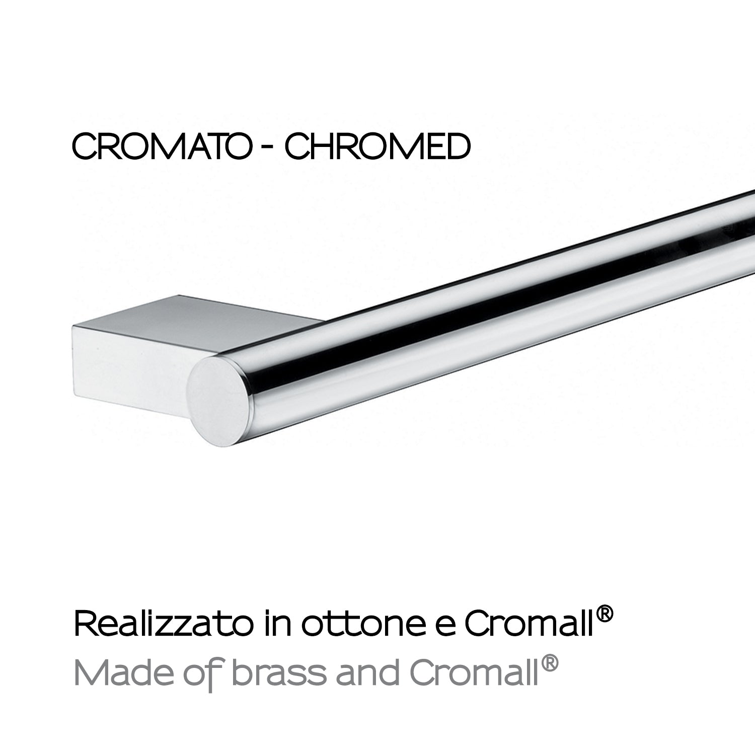Portasalviette 50 cm in ottone e Cromall Gedy serie Canarie - Cromato by CeramicStore | Lo specialista del tuo bagno
