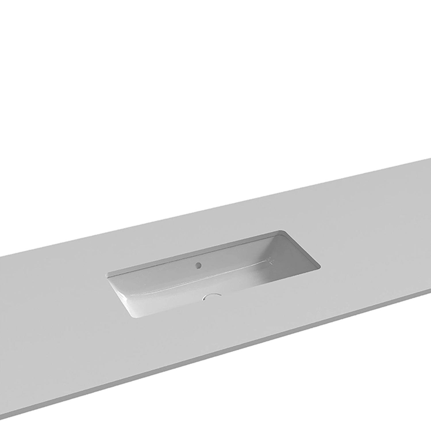 Lavabo sottopiano Azzurra Built-in Dual 80x37 cm con foro troppopieno - Bianco lucido by CeramicStore | Lo specialista del tuo bagno