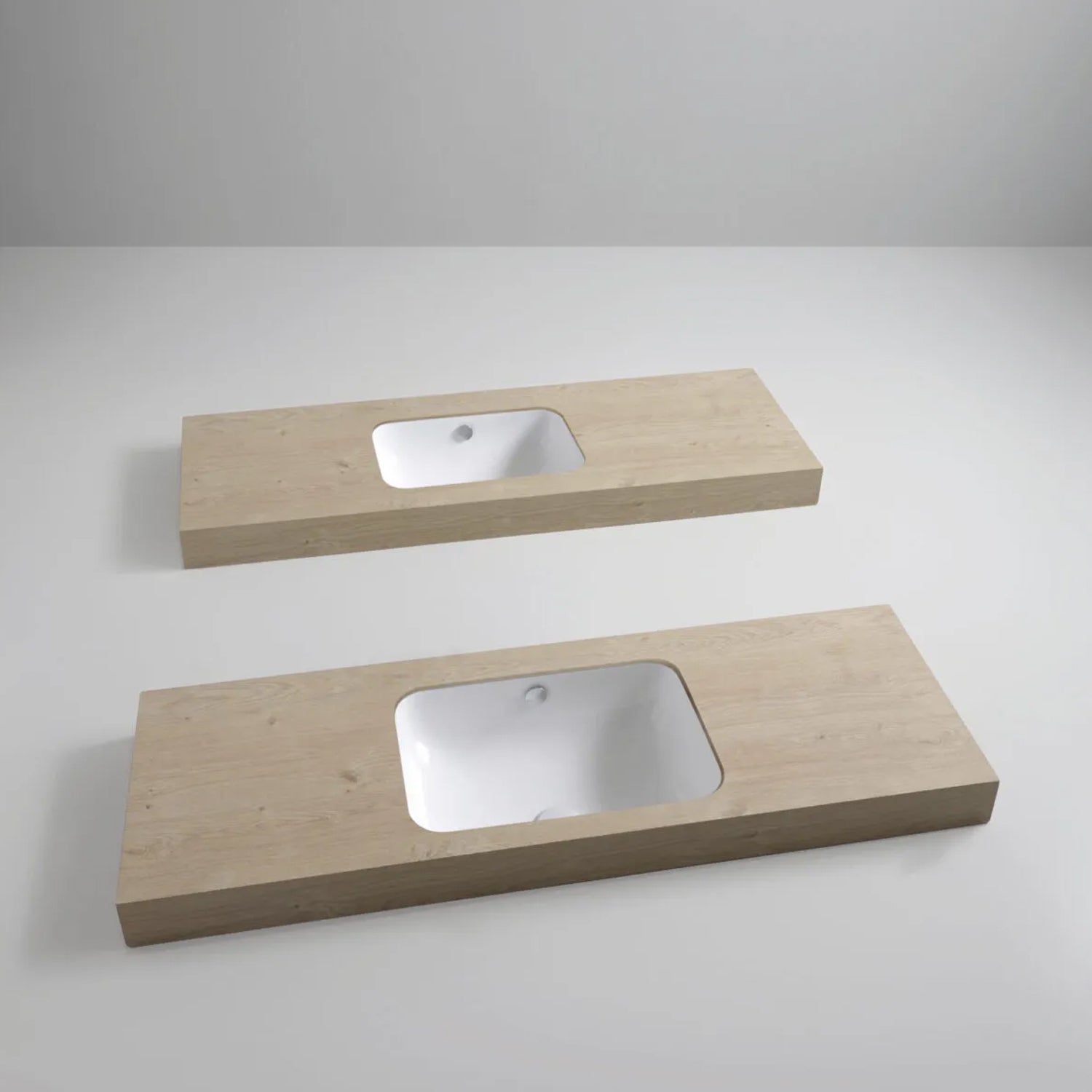Lavabo sottopiano Azzurra Built-in Under 55x38 cm con foro troppopieno - Bianco lucido by CeramicStore | Lo specialista del tuo bagno