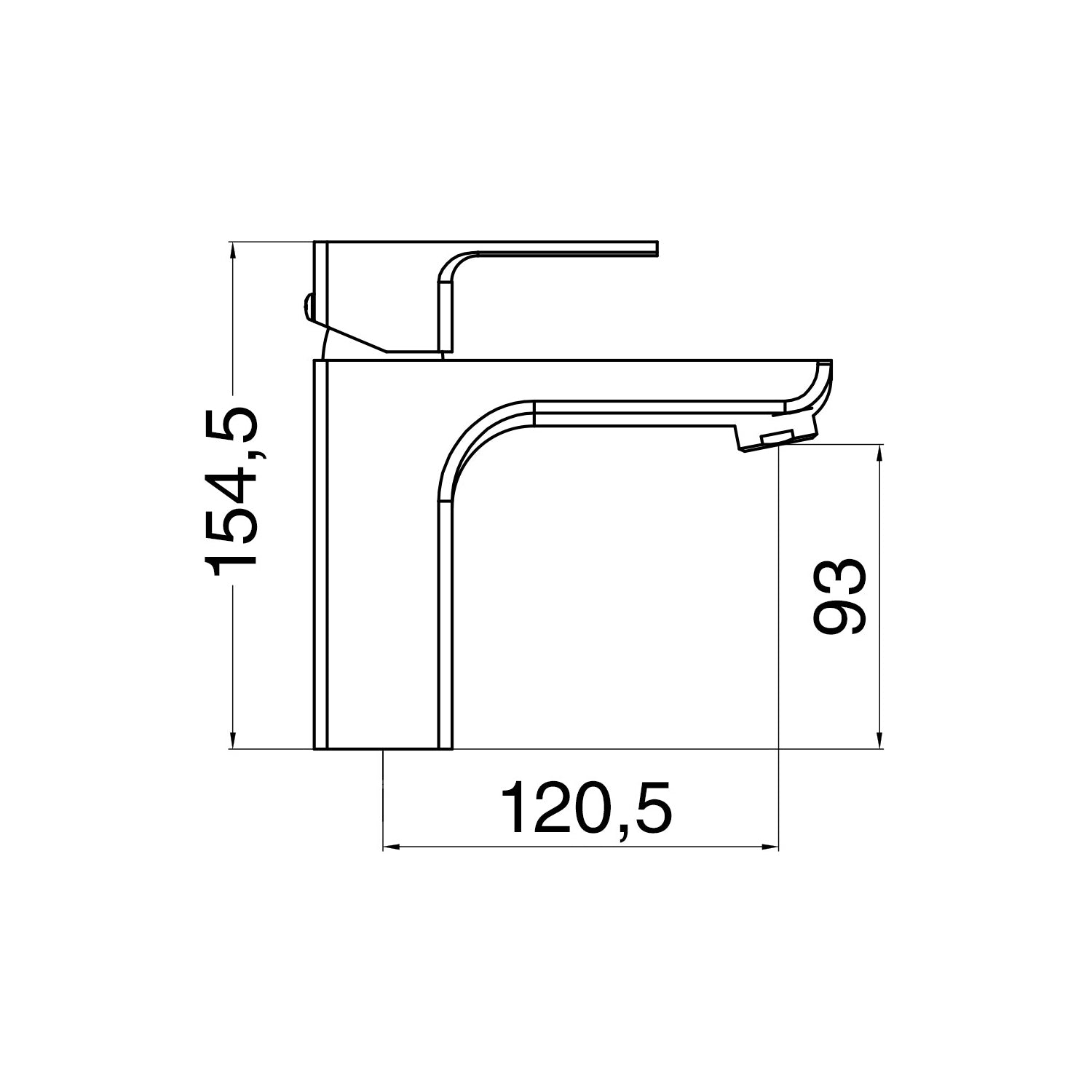 Composizione di miscelatori per lavabo, bidet e doccia a una via Nix in ottone cromato by CeramicStore | Lo specialista del tuo bagno