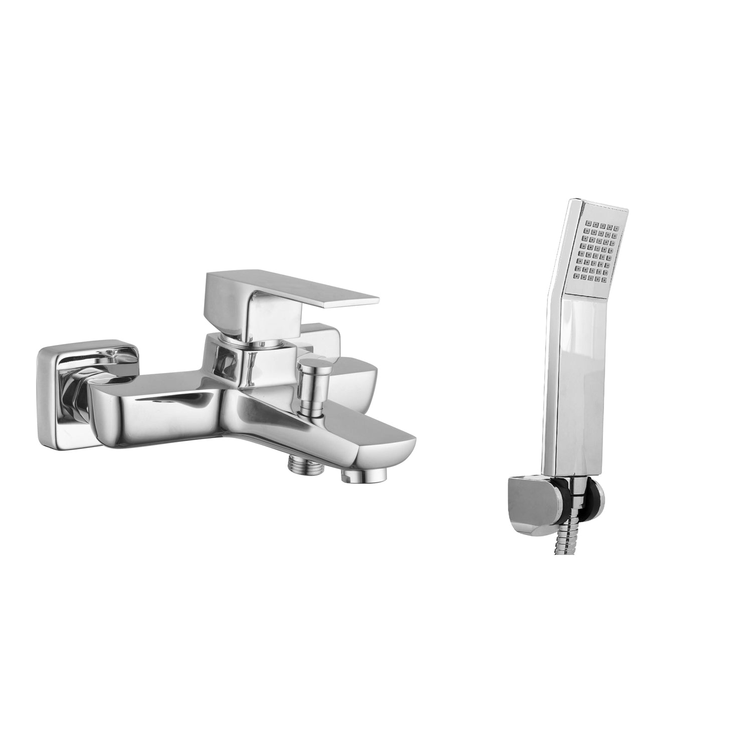 Composizione di miscelatori per lavabo incasso, bidet e vasca Nix in ottone cromato by CeramicStore | Lo specialista del tuo bagno