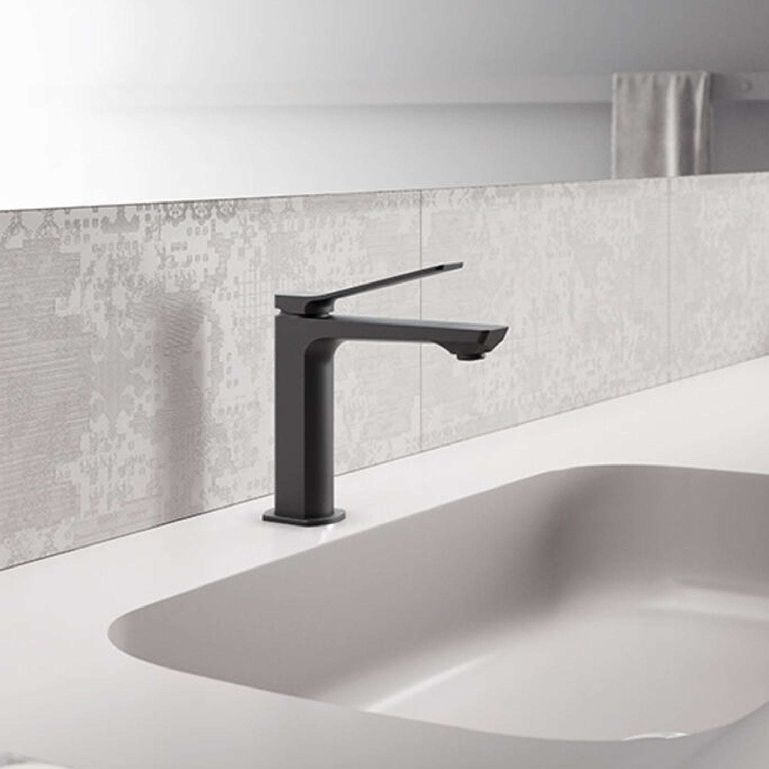 Set miscelatori lavabo e bidet in ottone modello Tilt Paffoni Nero Opaco by CeramicStore | Lo specialista del tuo bagno