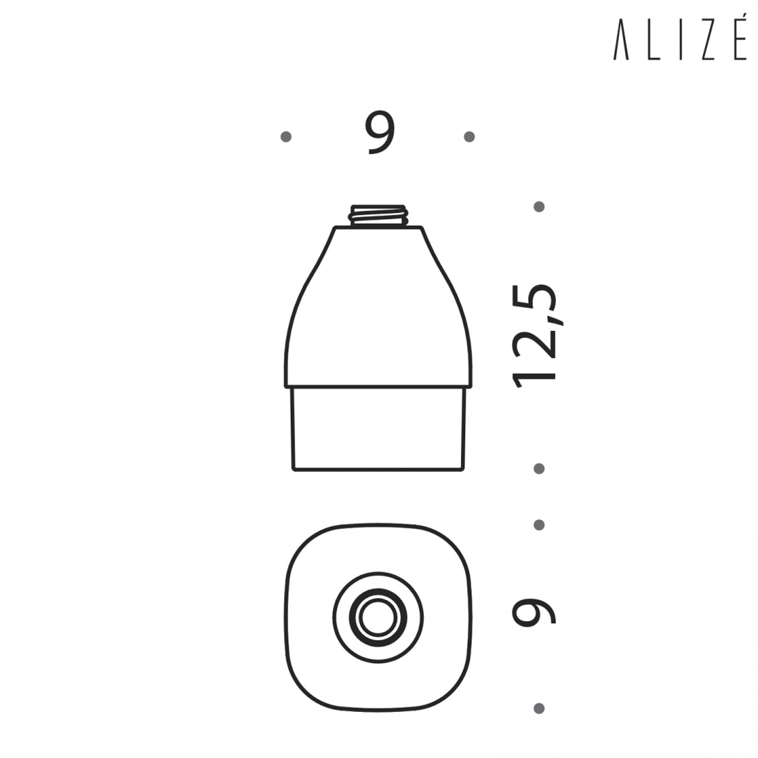 Contenitore per sapone in vetro Colombo Design collezione Alizਠby CeramicStore | Lo specialista del tuo bagno