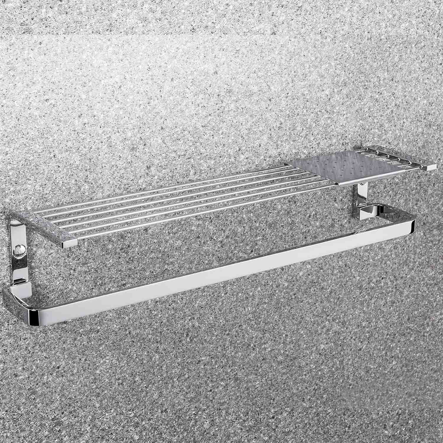 Mensola con porta salvietta in ottone Time di Colombo Design
