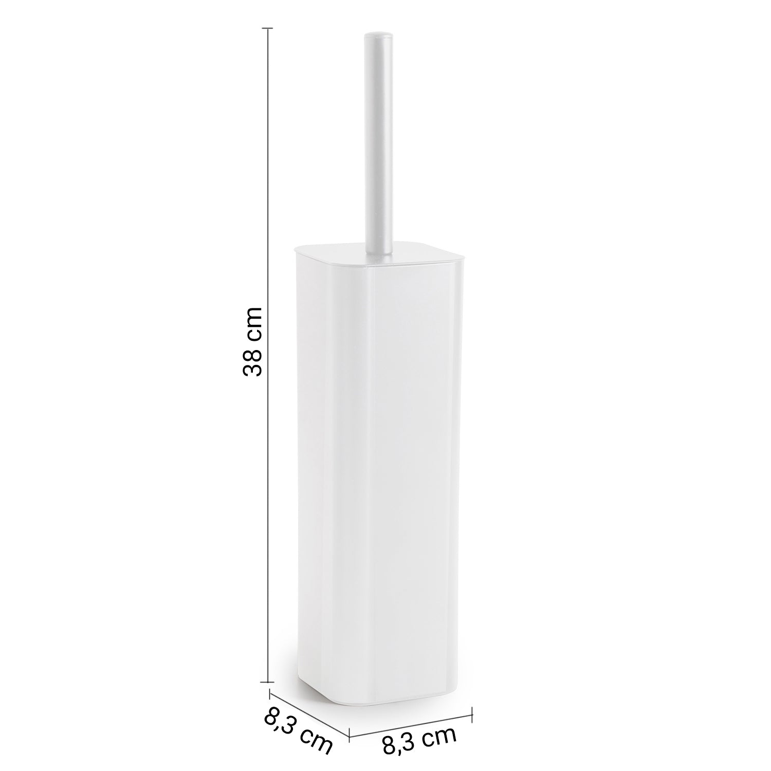 Scopino Gedy modello Tonga 8.3x8.3xH38 cm - Bianco Matt by CeramicStore | Lo specialista del tuo bagno