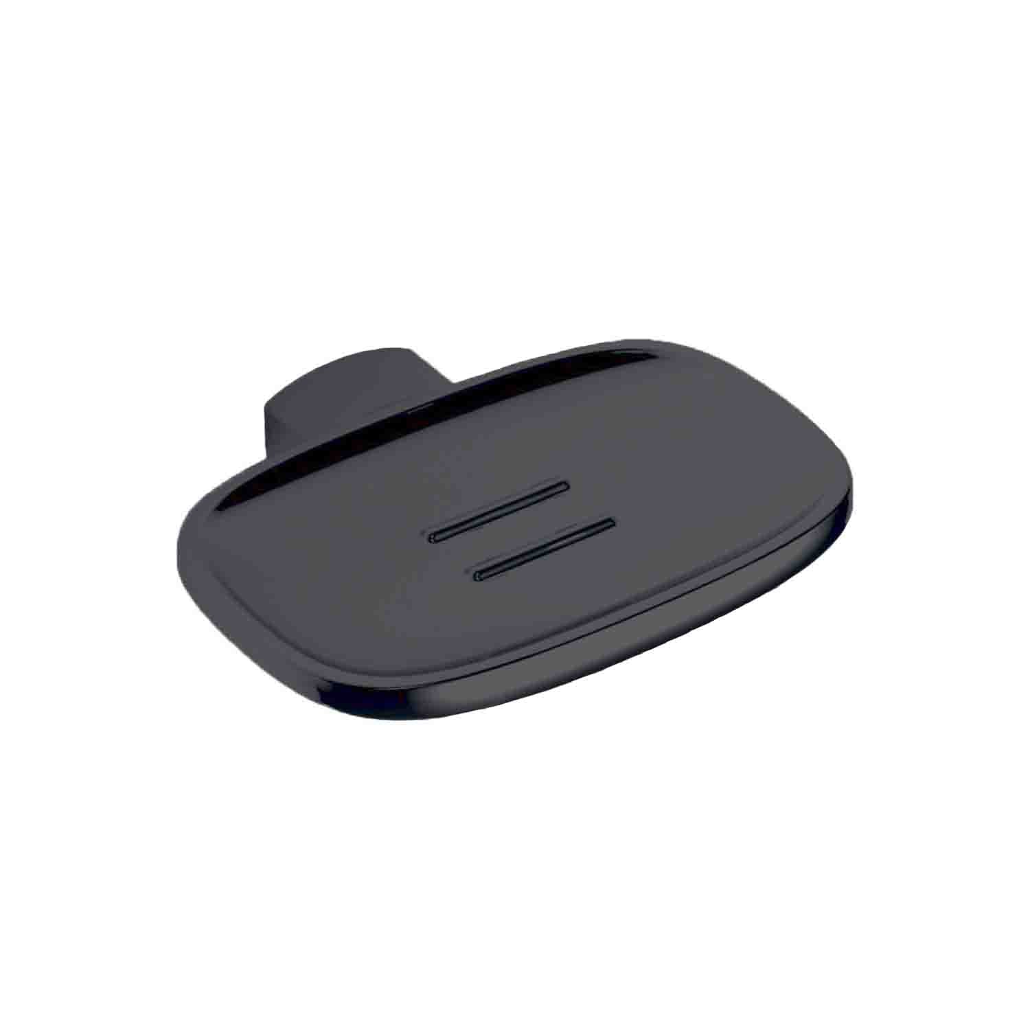 Porta sapone inamovibile in nero cromato collezione Trenta di Colombo Design by CeramicStore | Lo specialista del tuo bagno