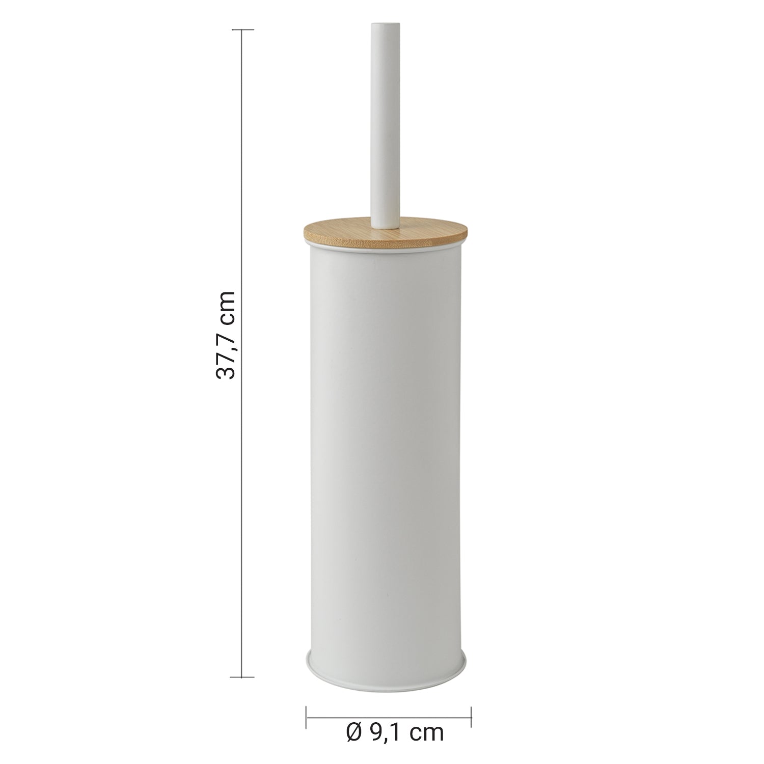 Gedy Scopino Kenta D9,1xH37,7 cm - Naturale/Bianco Matt by CeramicStore | Lo specialista del tuo bagno