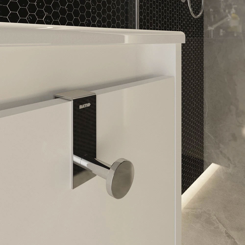 Appendino da appoggio in ottone cromato della collezione 'Stick' by Cosmic - 2,5x6,6x7 cm by CeramicStore | Lo specialista del tuo bagno