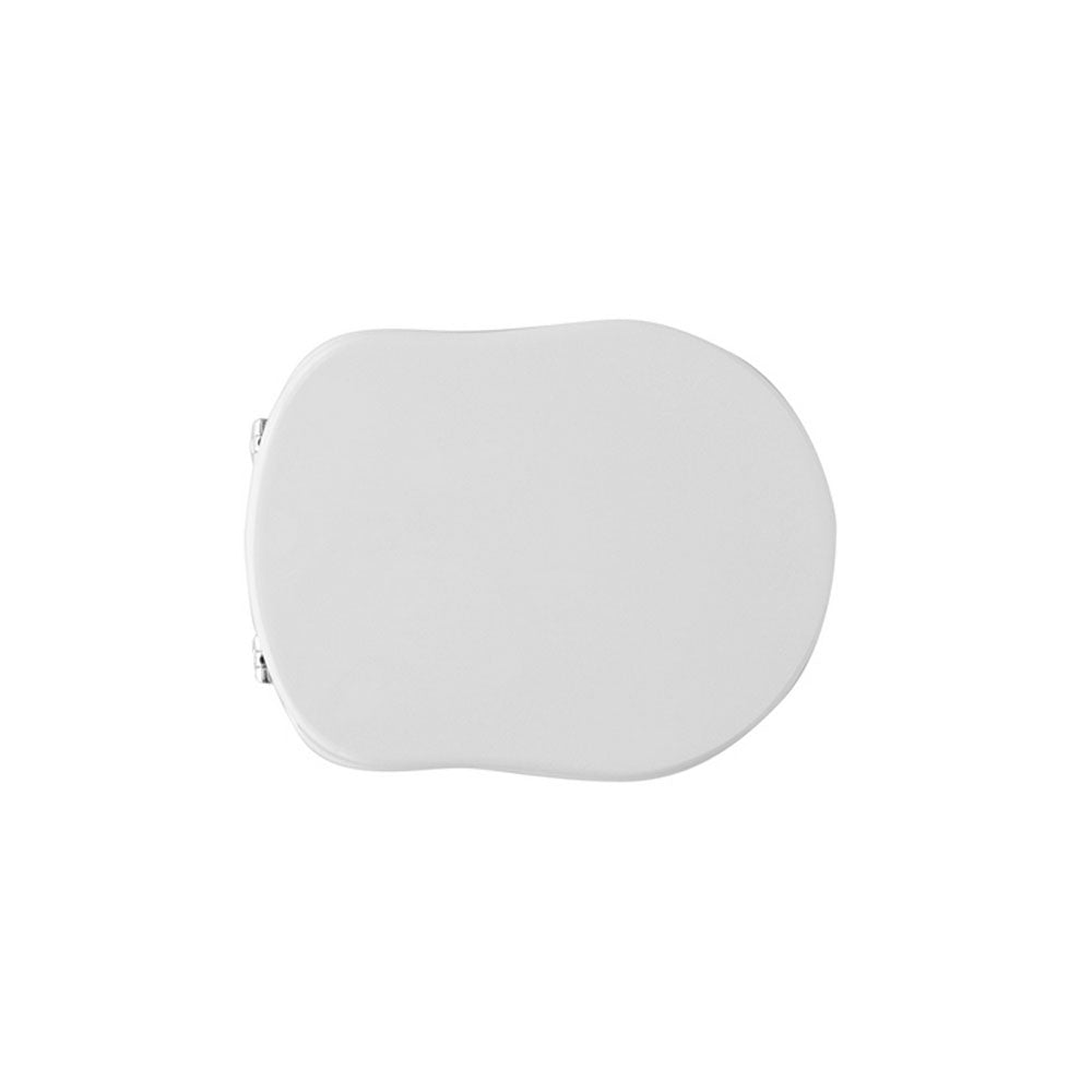 Versione Outlet - Sedile WC legno bianco per Dolomite vaso Antalia larghezza 35,5 cm cerniere fisse by CeramicStore | Lo specialista del tuo bagno