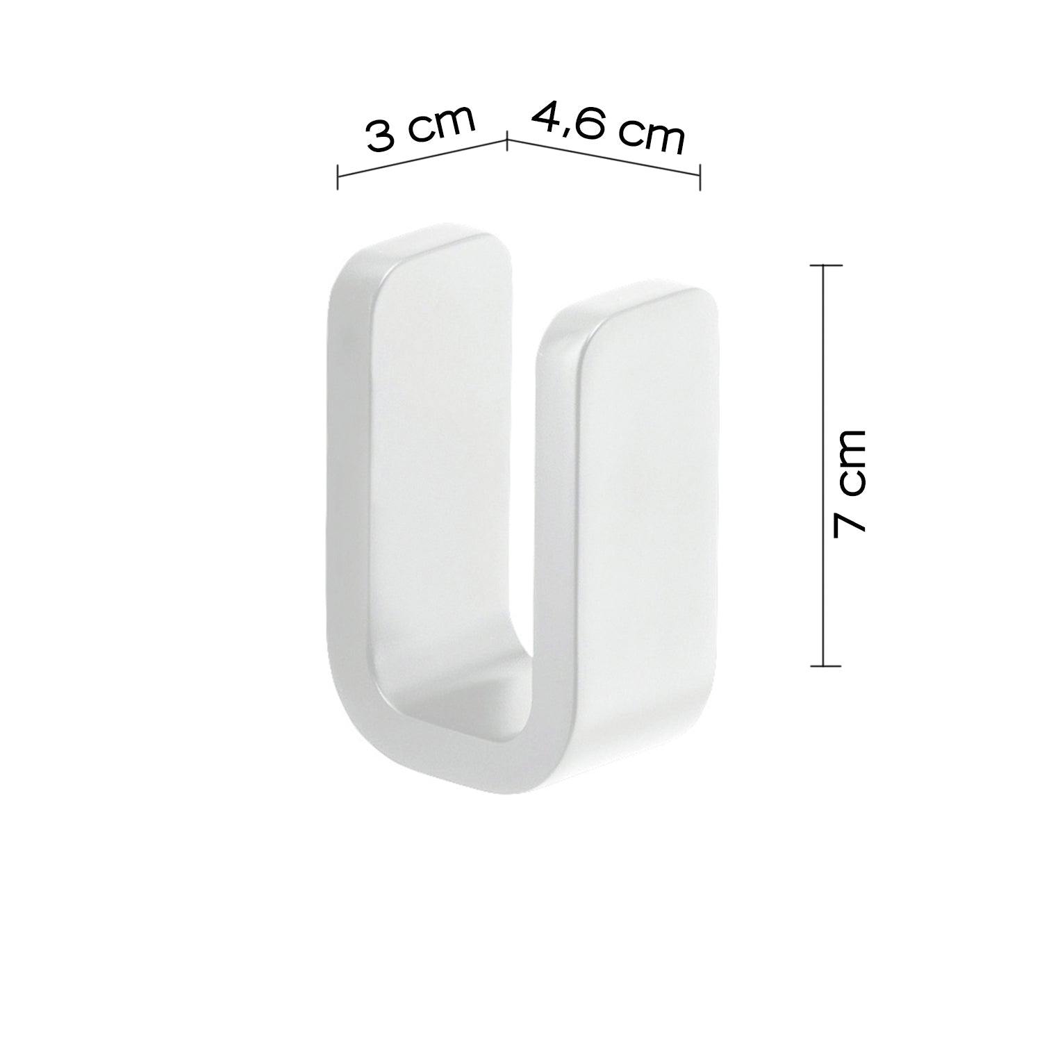 Appendiabiti in Ottone, Acciaio Inox e Cromall Outline di Gedy - Bianco Matt by CeramicStore | Lo specialista del tuo bagno