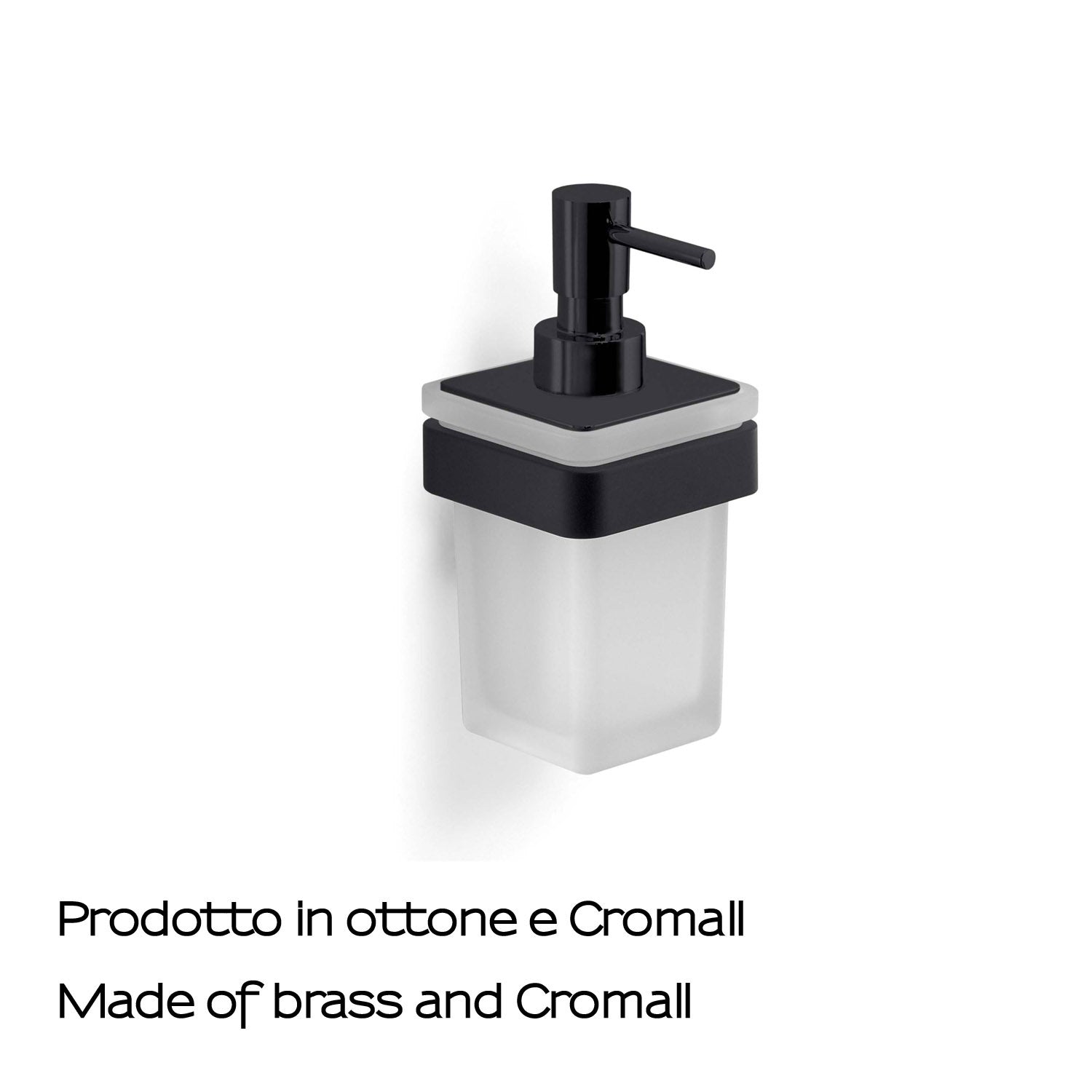 Dosasapone in Ottone e Cromall Gedy serie Samoa - Nero Matt by CeramicStore | Lo specialista del tuo bagno