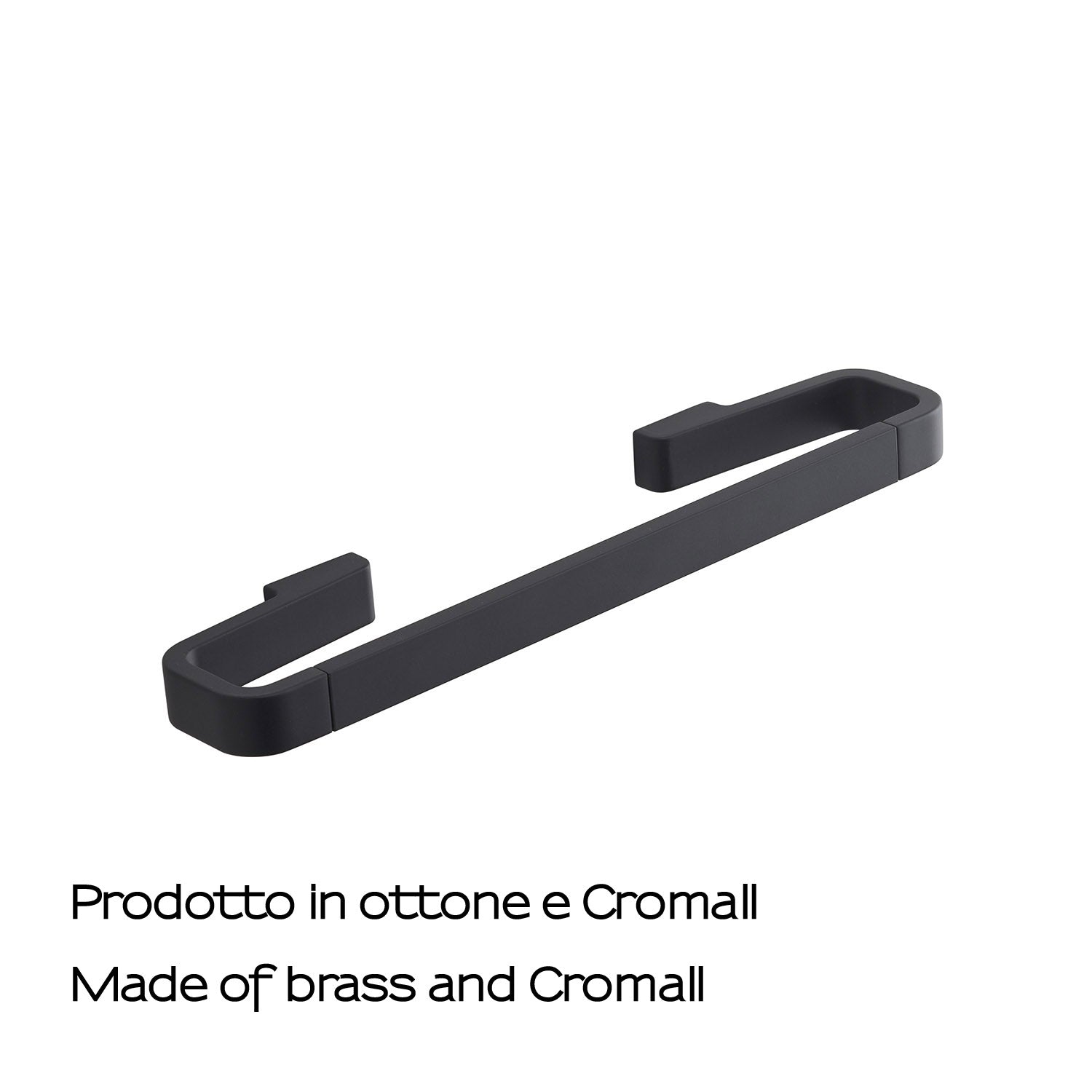 Portasalviette 30 cm in Ottone e Cromall Gedy serie Samoa - Nero Matt by CeramicStore | Lo specialista del tuo bagno