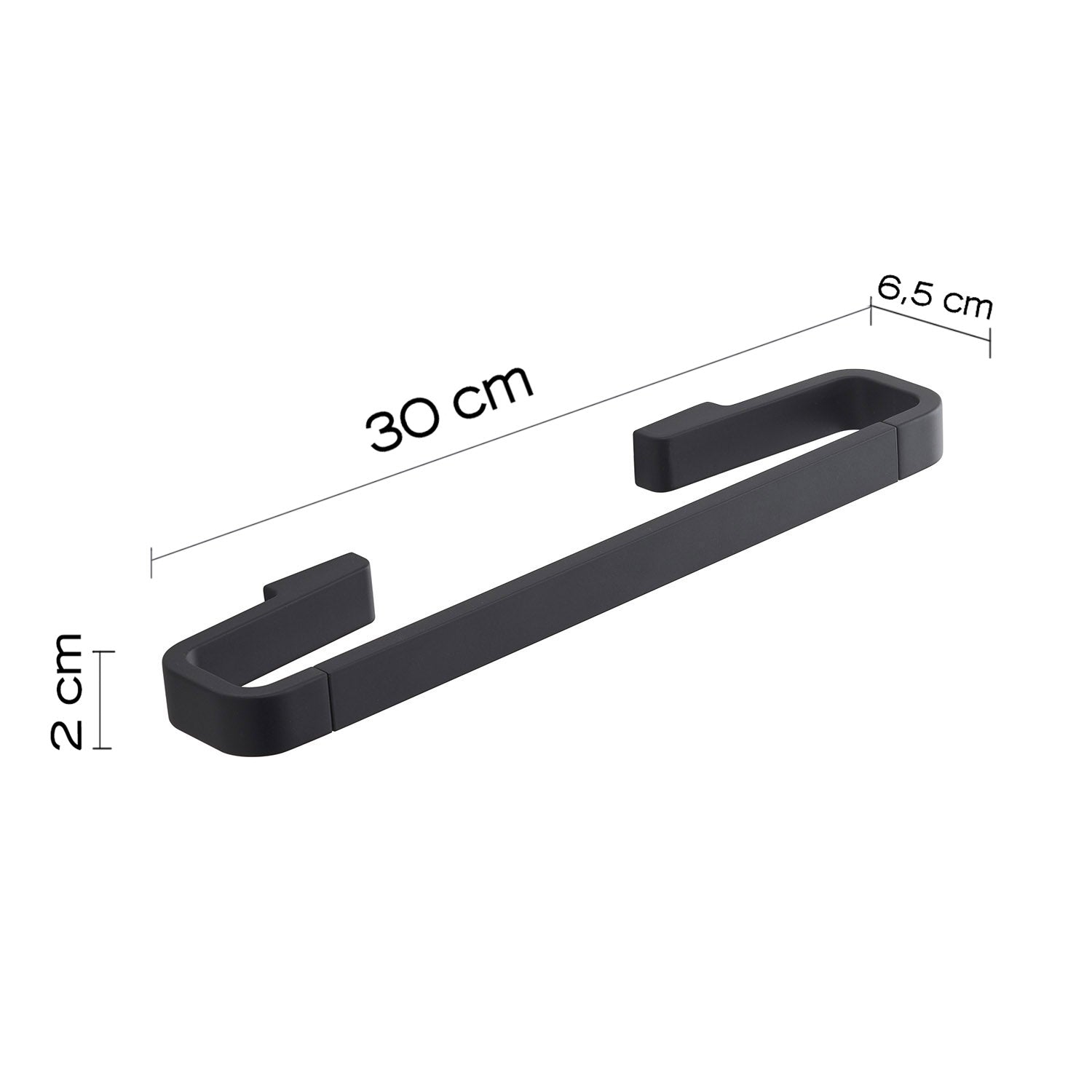 Portasalviette 30 cm in Ottone e Cromall Gedy serie Samoa - Nero Matt by CeramicStore | Lo specialista del tuo bagno