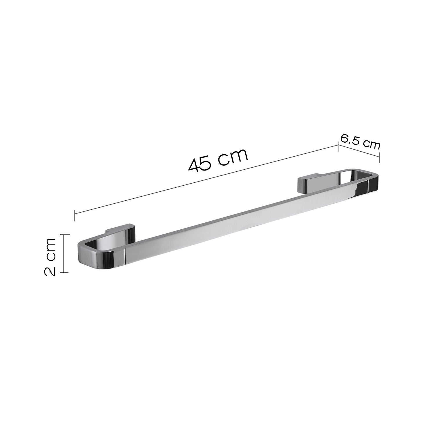 Portasalviette 45 cm in Ottone e Cromall Gedy serie Samoa - Cromato by CeramicStore | Lo specialista del tuo bagno
