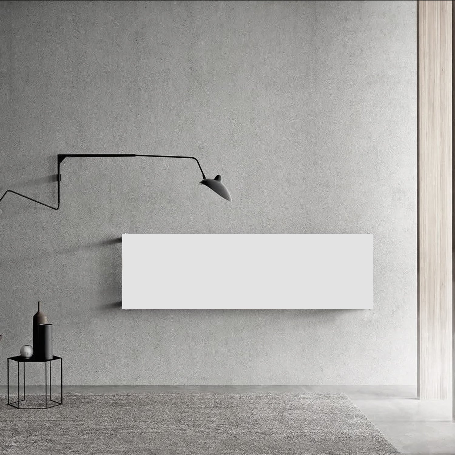 Termoarredo elettrico a piastra orizzontale Scirocco modello TermoCrea Bianco 510x1800 mm by CeramicStore | Lo specialista del tuo bagno