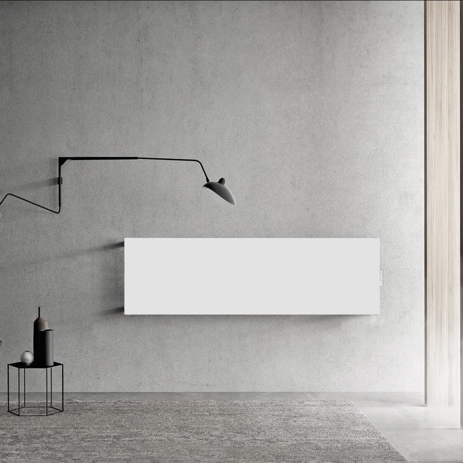 Termoarredo idraulico a piastra orizzontale 510x1500 mm interasse 50 mm modello TermoCrea Bianco by CeramicStore | Lo specialista del tuo bagno