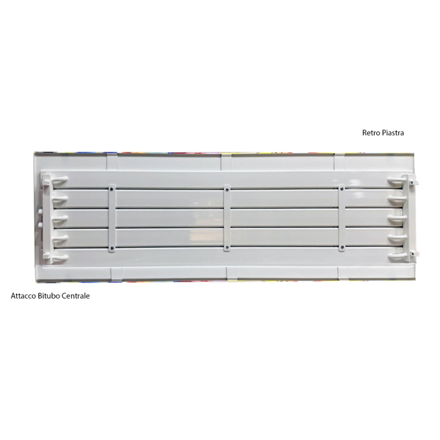 Termoarredo idraulico a piastra orizzontale 510x1500 mm interasse 50 mm modello TermoCrea Bianco by CeramicStore | Lo specialista del tuo bagno