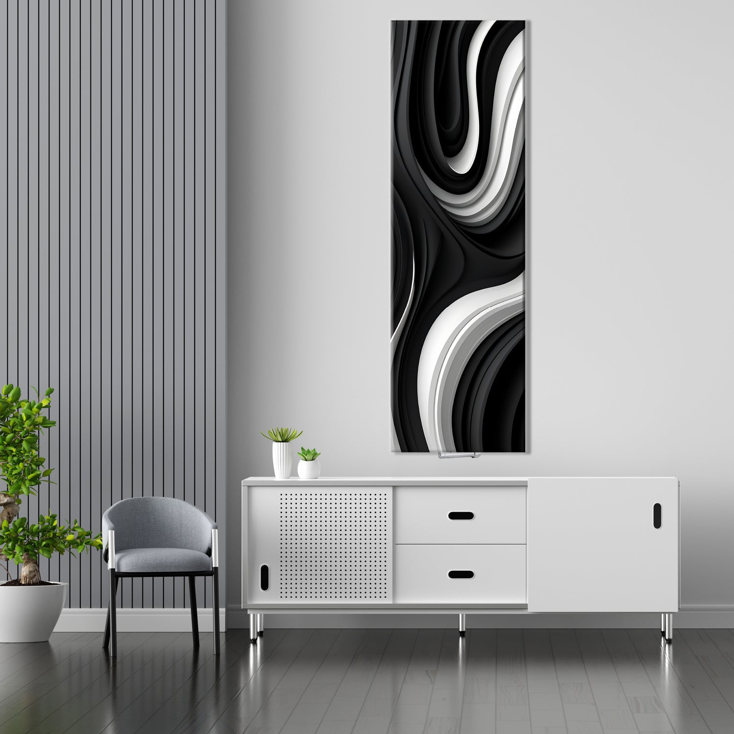 Termoarredo idraulico 200x58,5 cm interasse mm 50 Modello 'Onda' Termocrea by CeramicStore | Lo specialista del tuo bagno
