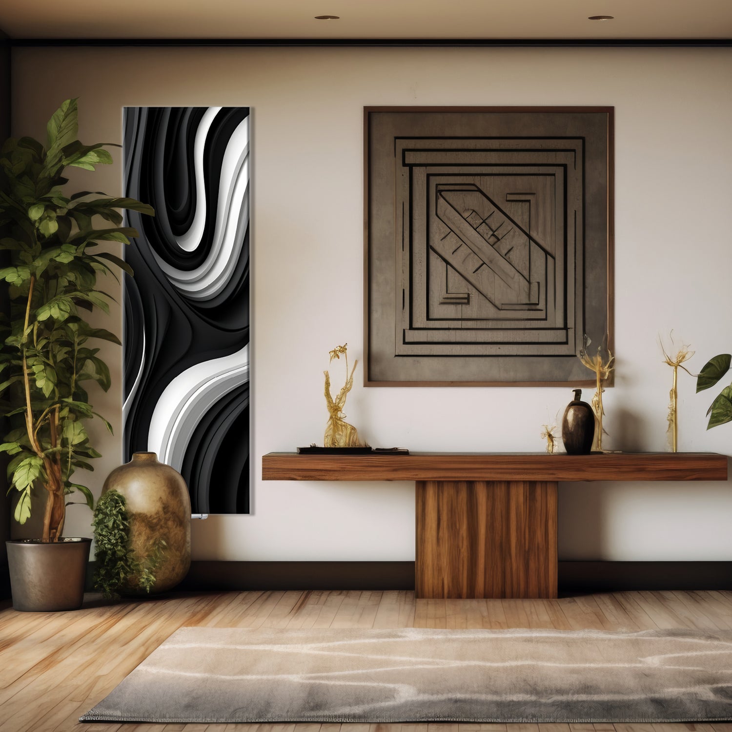 Termoarredo idraulico 180x58,5 cm interasse mm 50 Modello 'Onda' Termocrea by CeramicStore | Lo specialista del tuo bagno