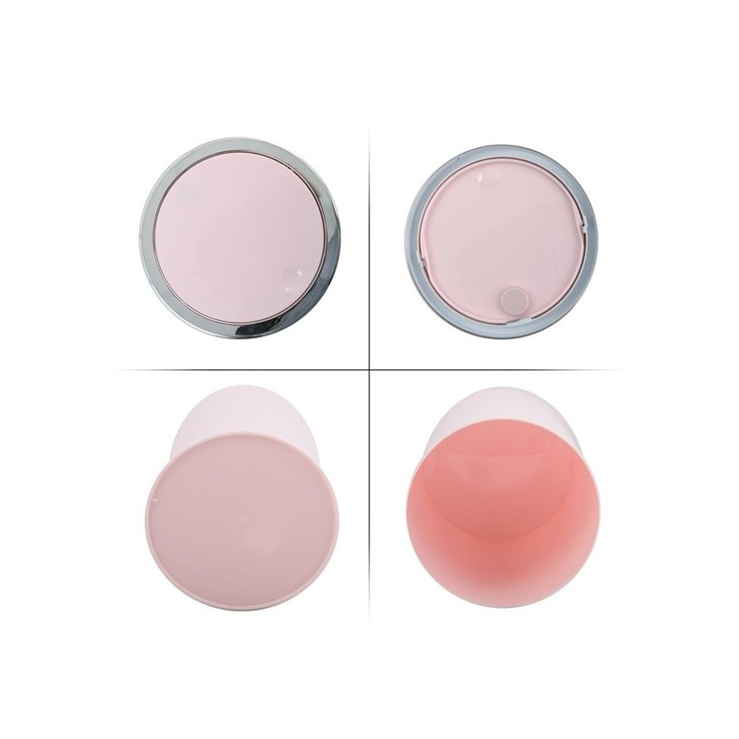Cestino 6L in ABS modello Kamaka con coperchio basculante rimovibile - Rosa Pastello by CeramicStore | Lo specialista del tuo bagno