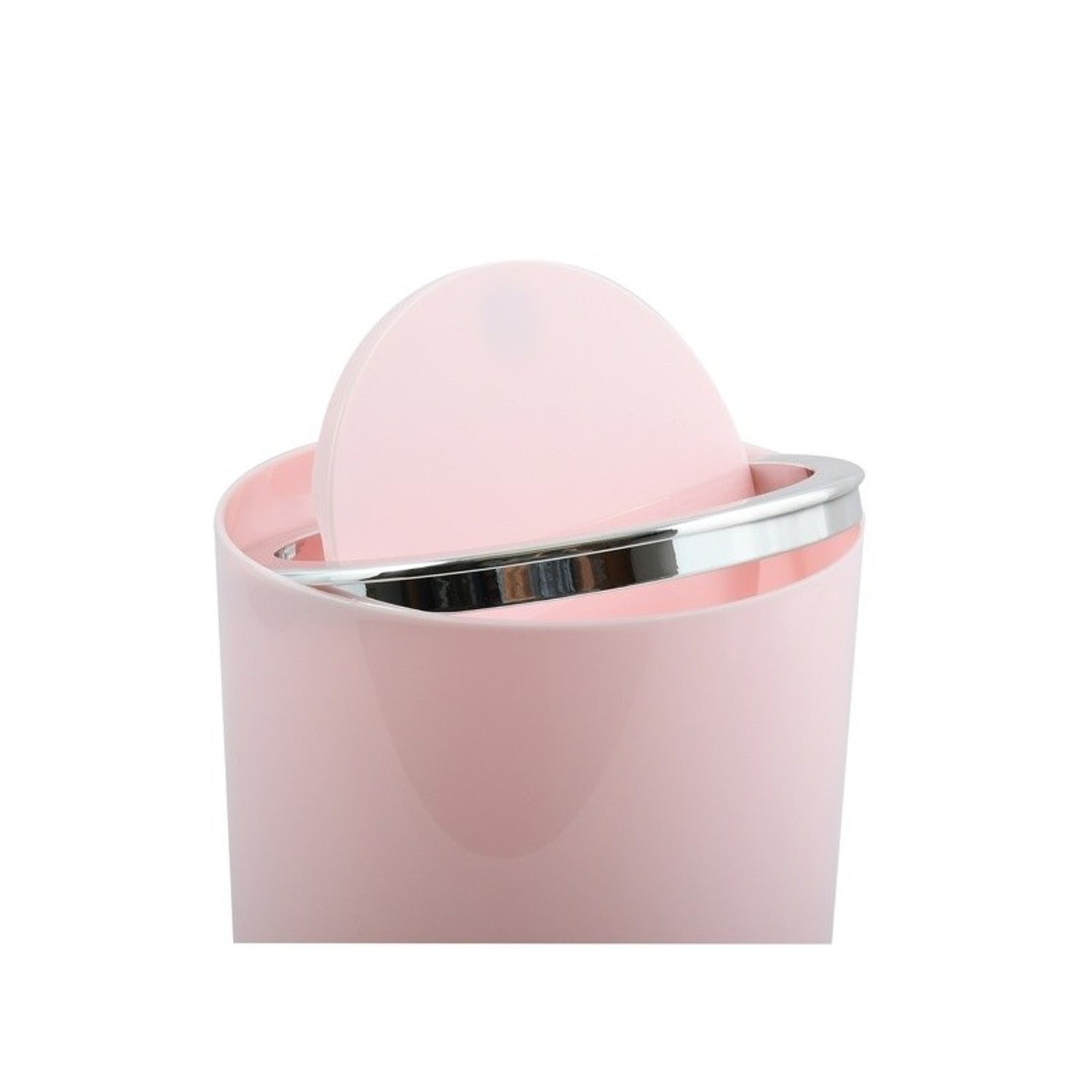 Cestino 6L in ABS modello Kamaka con coperchio basculante rimovibile - Rosa Pastello by CeramicStore | Lo specialista del tuo bagno
