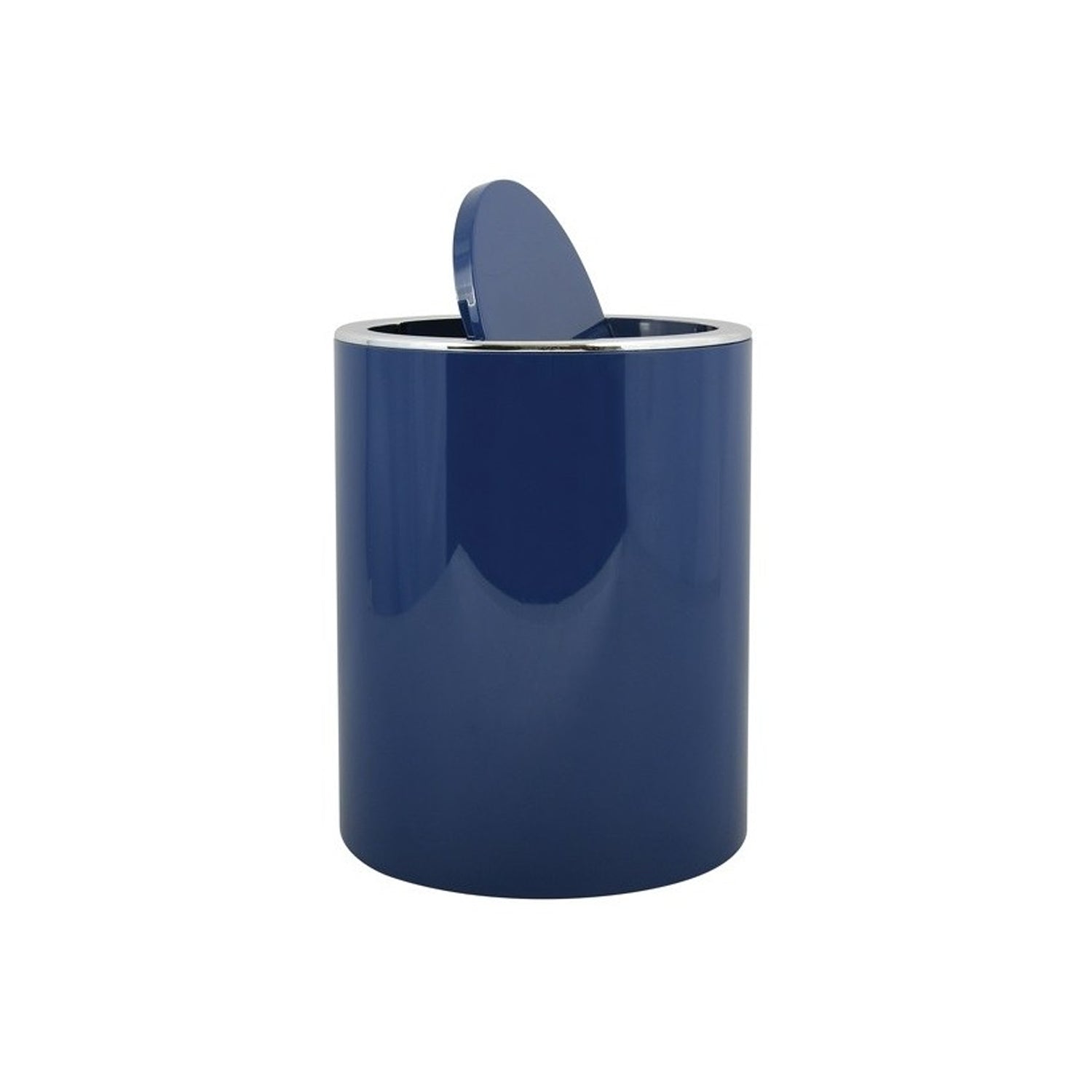 Cestino 6L in ABS modello Kamaka con coperchio basculante rimovibile - Blu elettrico by CeramicStore | Lo specialista del tuo bagno
