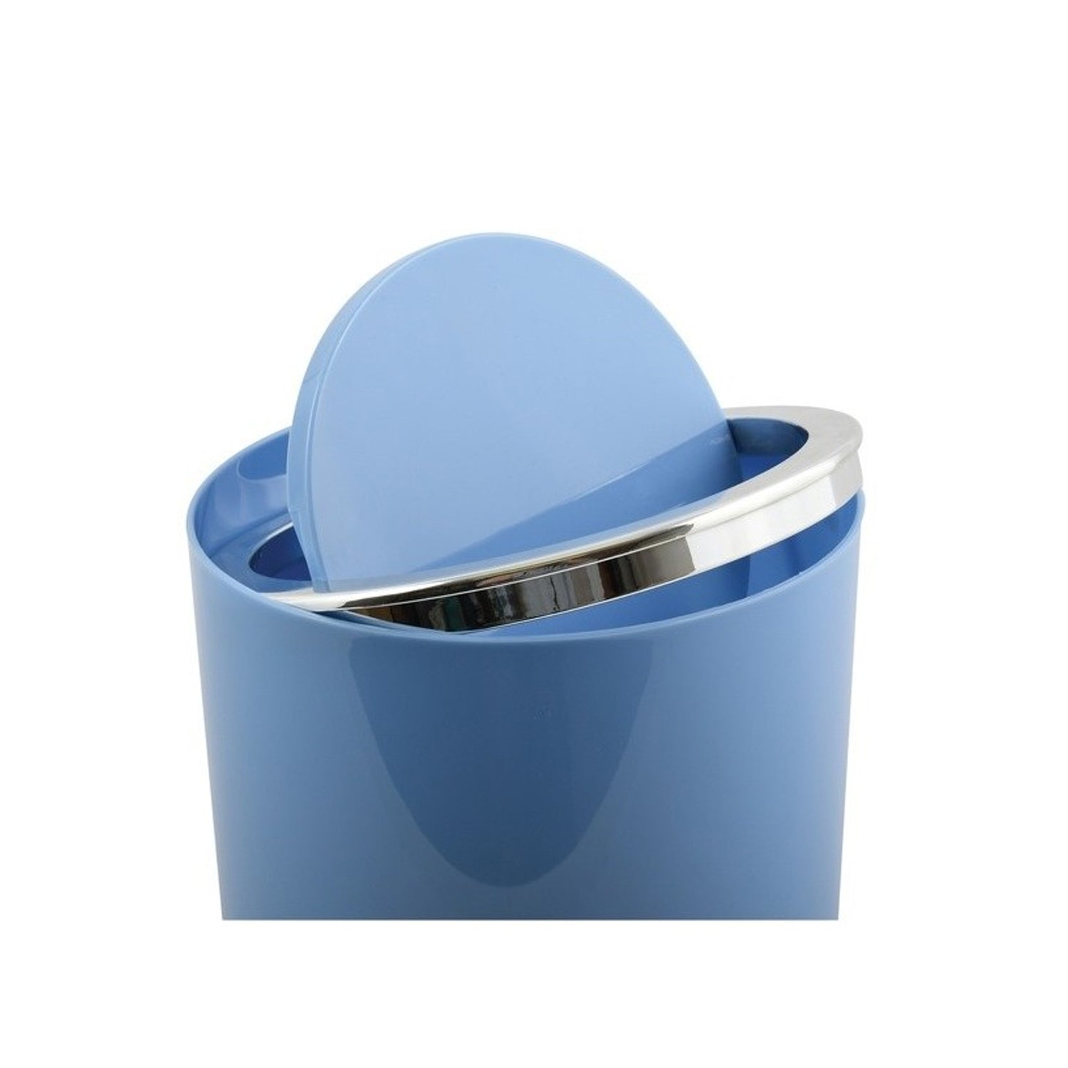 Cestino 6L in ABS modello Kamaka con coperchio basculante rimovibile - Blu Pastello by CeramicStore | Lo specialista del tuo bagno