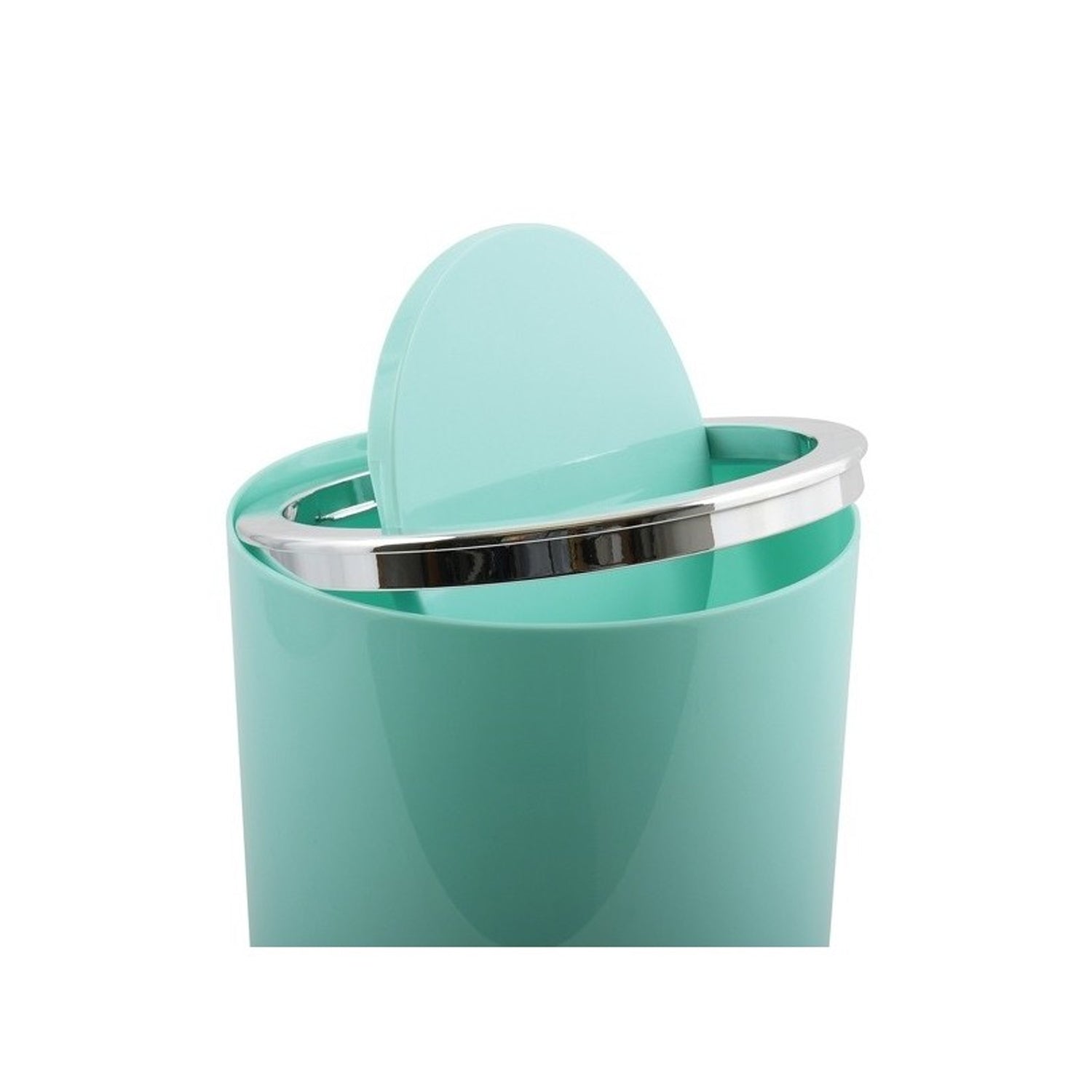 Cestino 6L in ABS modello Kamaka con coperchio basculante rimovibile - Verde Pastello by CeramicStore | Lo specialista del tuo bagno