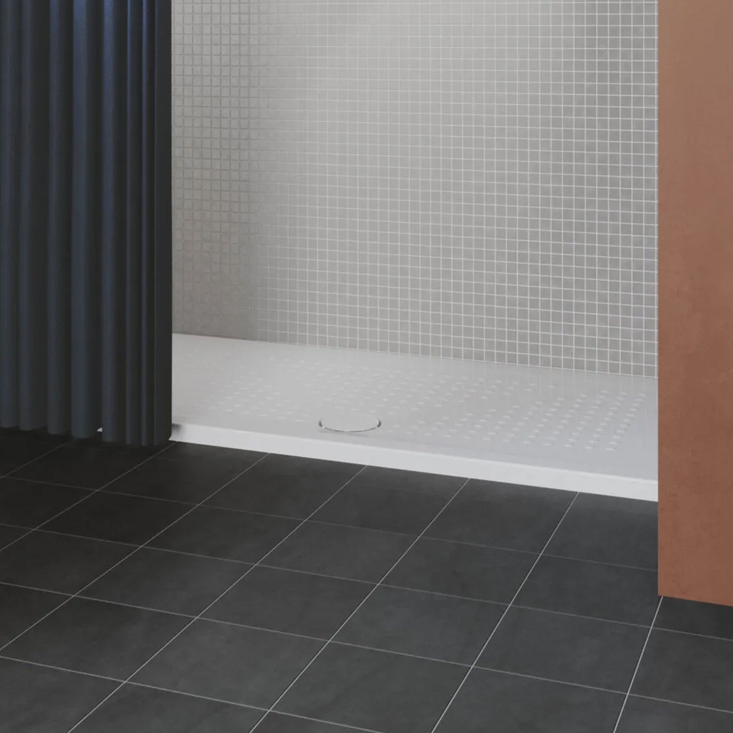 Piatto doccia in ceramica 90x90cm Azzurra serie Relax - Bianco lucido by CeramicStore | Lo specialista del tuo bagno
