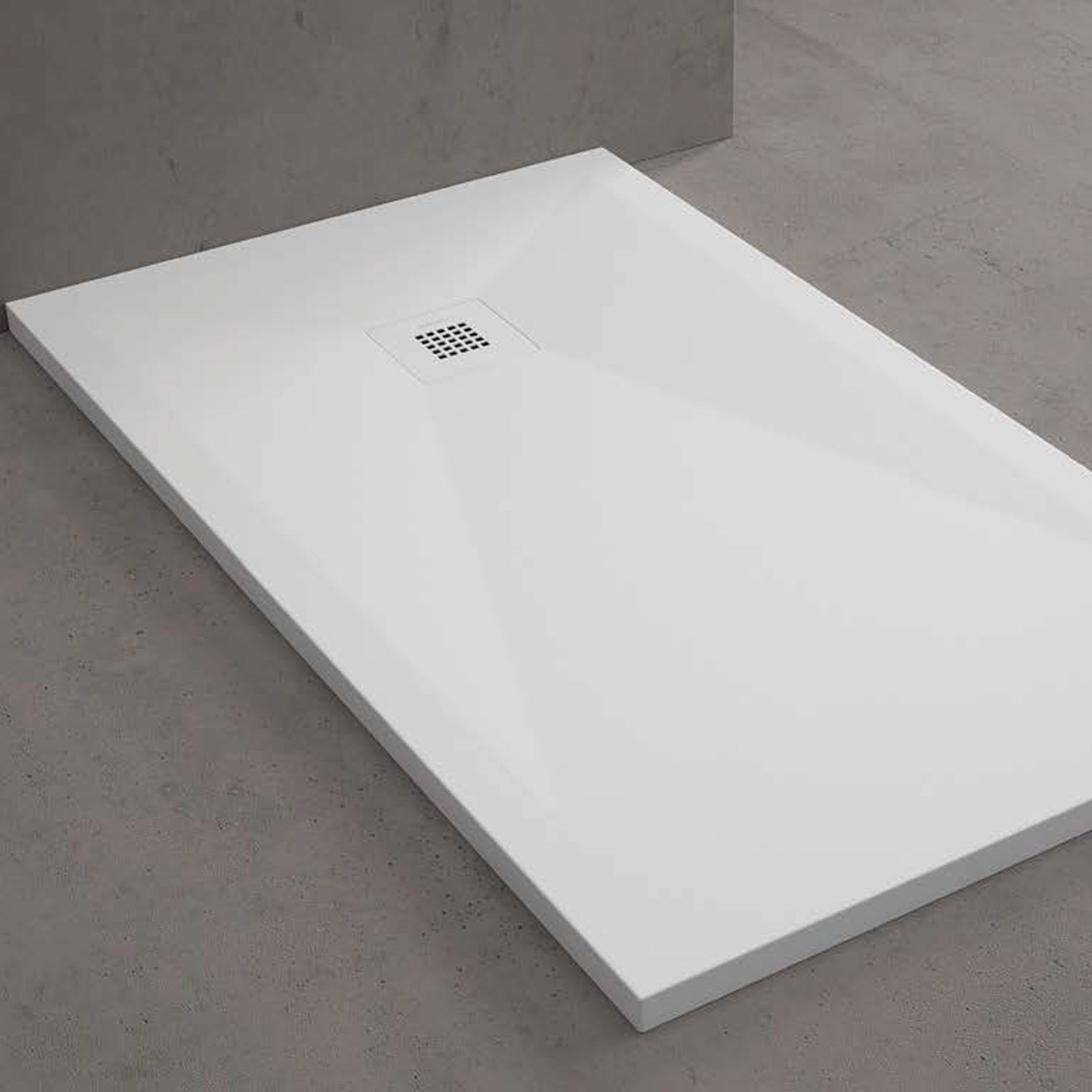 Piatto doccia in resina modello Plus 70x90cm bianco ardesia by CeramicStore | Lo specialista del tuo bagno